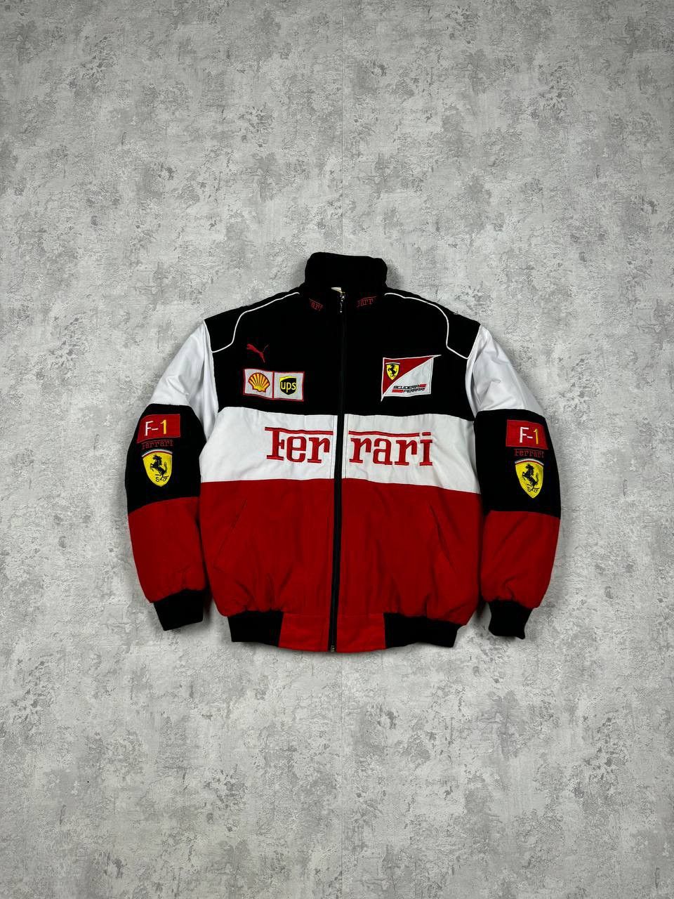 Vintage RARE Vintage Ferrari Racing Bomber Jacket Formula-1 Big Logo Size US M / EU 48-50 / 2 - 1 Thumbnail