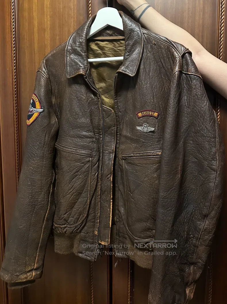 Schott Schott Flight jacket leather jacket Size US XS / EU 42 / 0 - 1 Thumbnail