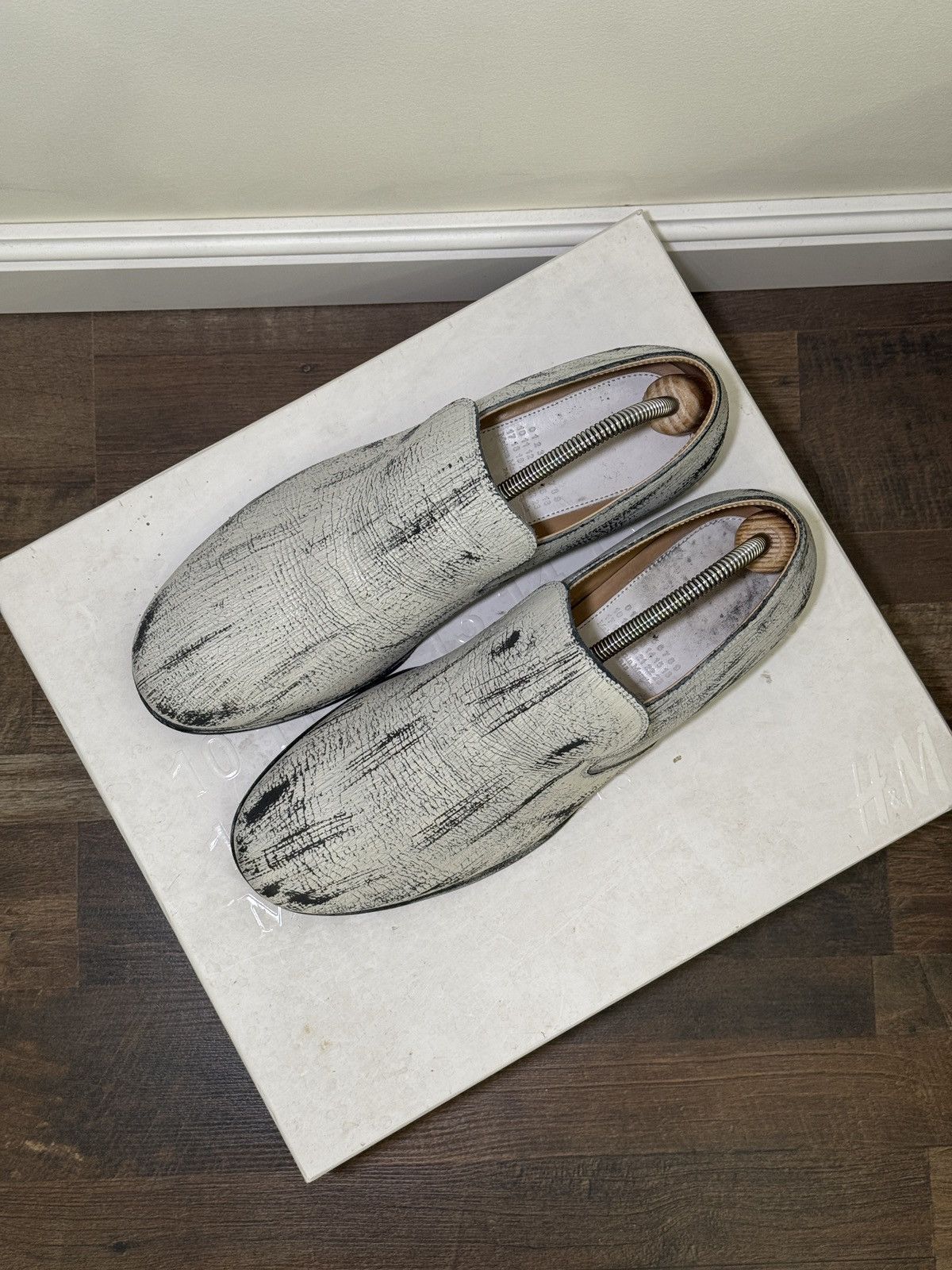 Rare H&M Cream Platform Penny Loafers Men main image 3