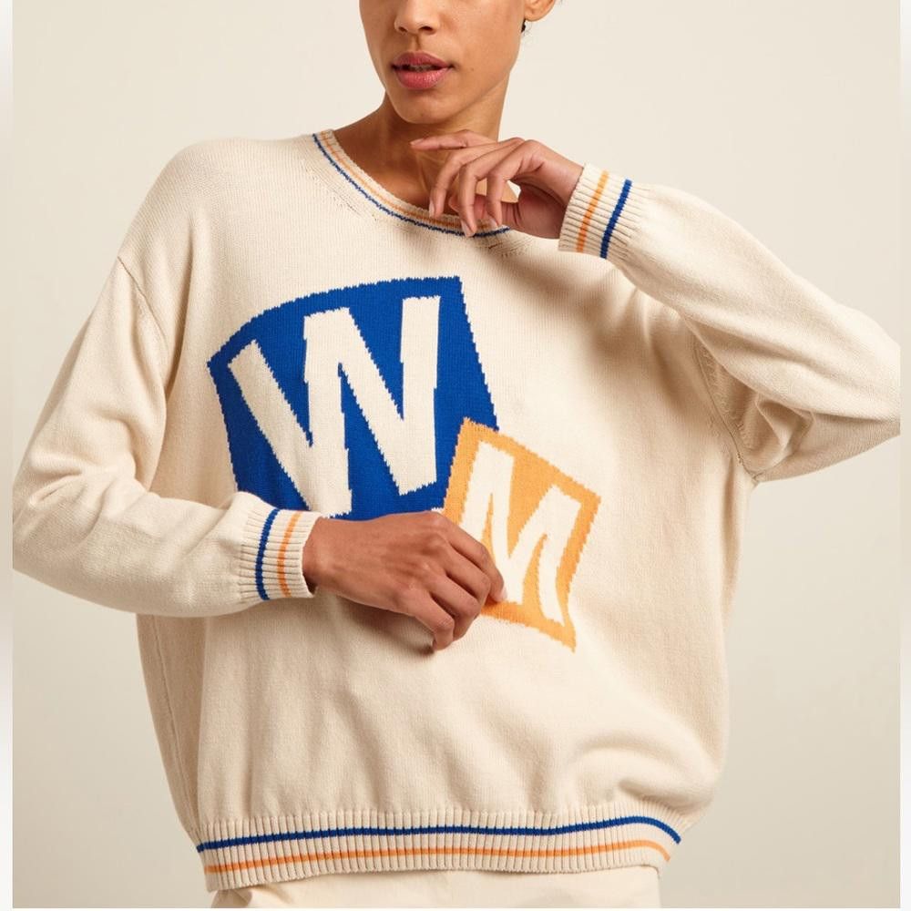 Designer Weekend Max Nara Label-cut Cotton Blend Yarn Sweater Sz: S Size S / US 4 / IT 40 - 2 Thumbnail