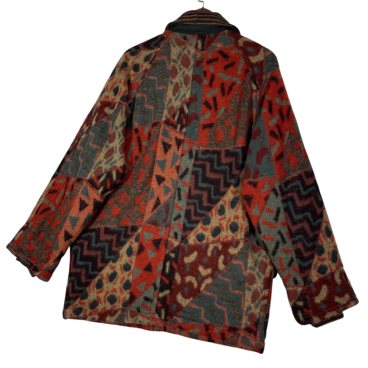 Missoni Vintage Missoni Sport Geometric Abstract Wool Blend Jacket Size M / US 6-8 / IT 42-44 - 6 Thumbnail