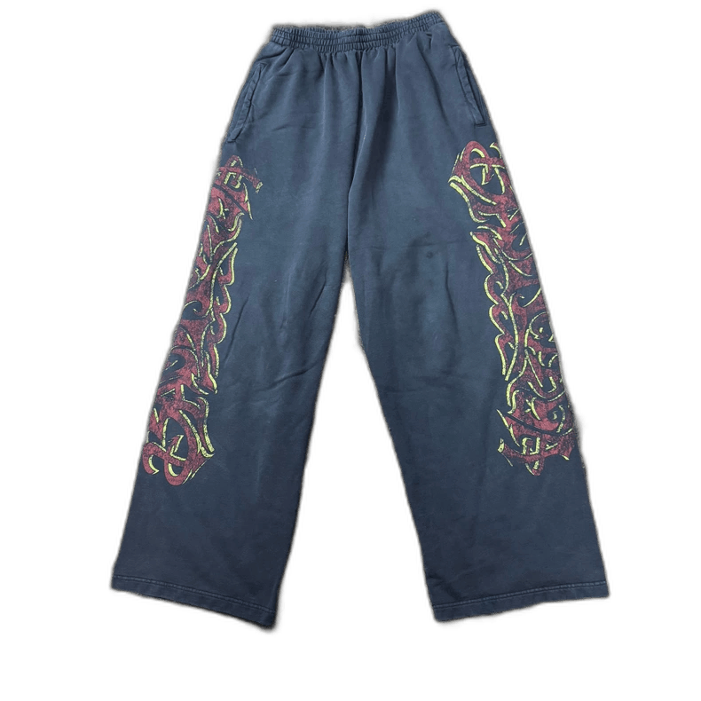 Balenciaga Balenciaga 24SS Offshore Flame Baggy Pants Size US 26 / EU 42 - 1 Thumbnail