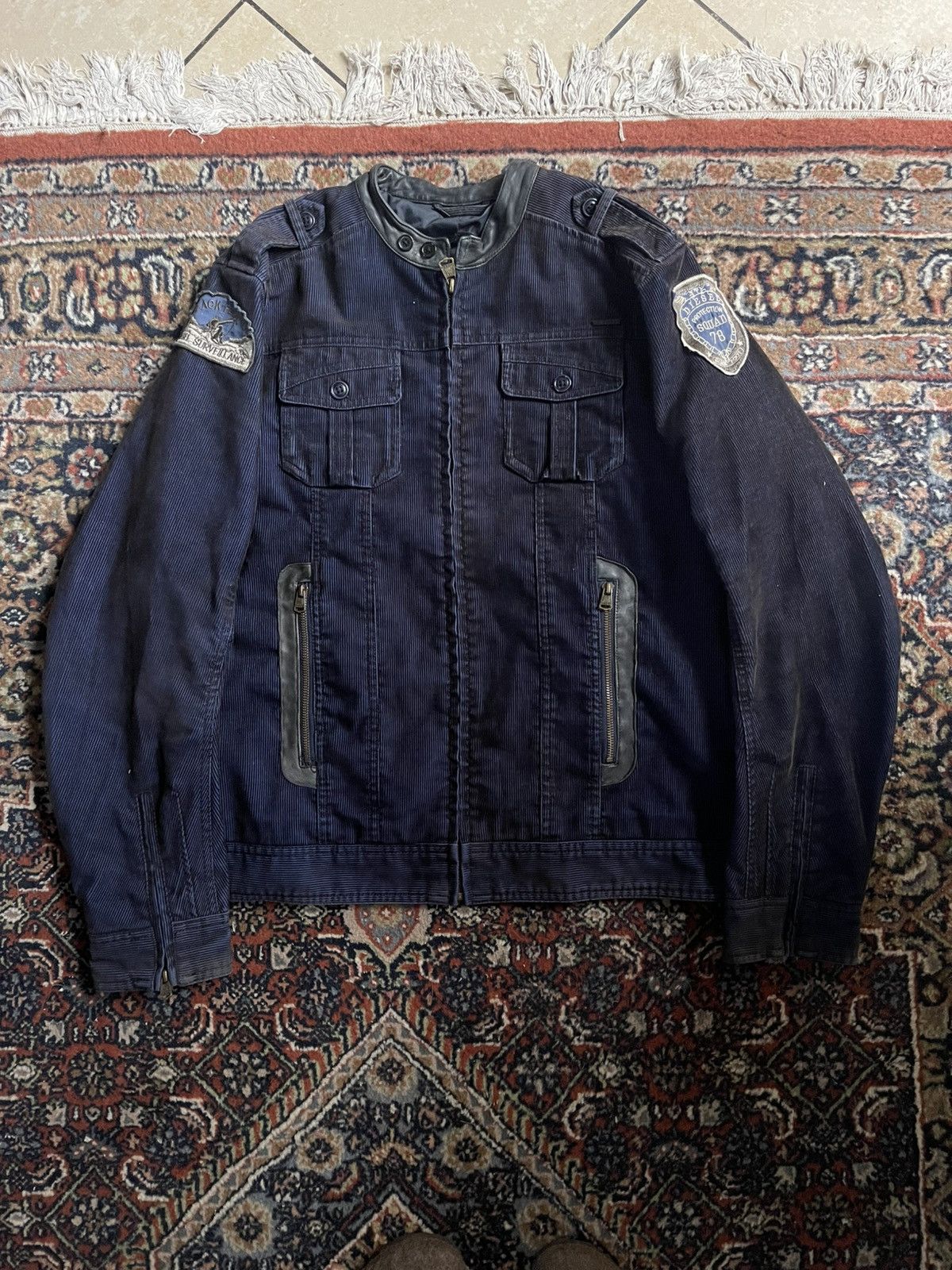 Diesel Vintage Diesel Protection Squad Corduroy Jacket y2k Size US XL / EU 56 / 4 - 1 Thumbnail