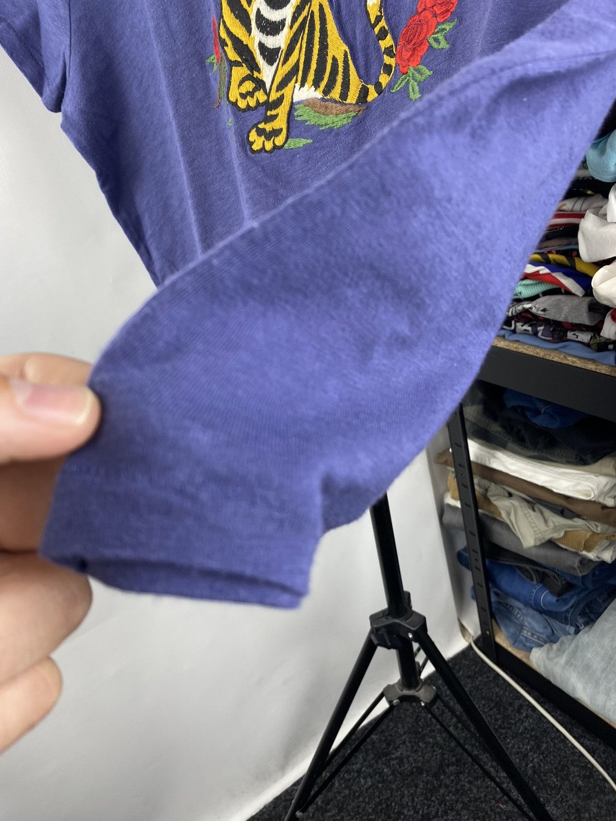 Polo Ralph Lauren × Vintage Polo Ralph Lauren Blue Wild Tiger U.S R.L T Shirt Xl Size XL / US 12-14 / IT 48-50 - 4 Thumbnail