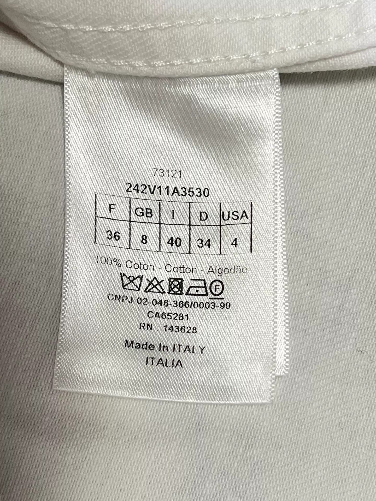 Dior Dior White Denim Jacket Back Floral Embroidery Bee Logo 36 Size XS / US 0-2 / IT 36-38 - 8 Thumbnail