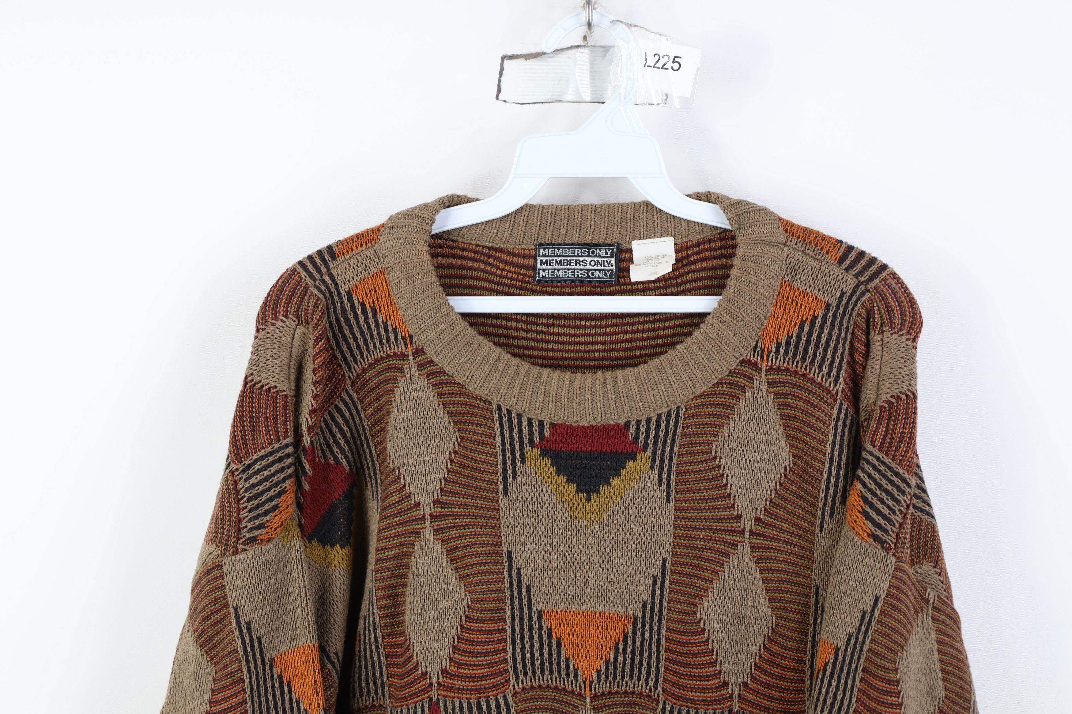 Vintage Vintage 90s Coogi Style Rainbow Diamond Knit Sweater USA Size US L / EU 52-54 / 3 - 2 Thumbnail
