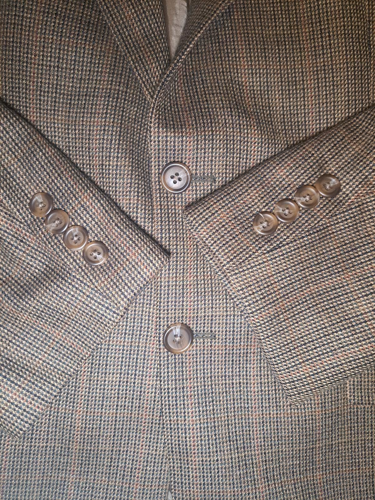 Polo Ralph Lauren Ralph Lauren Sport Coat Mens 42R Brown Houndstooth Lambswool Size 42R - 8 Thumbnail