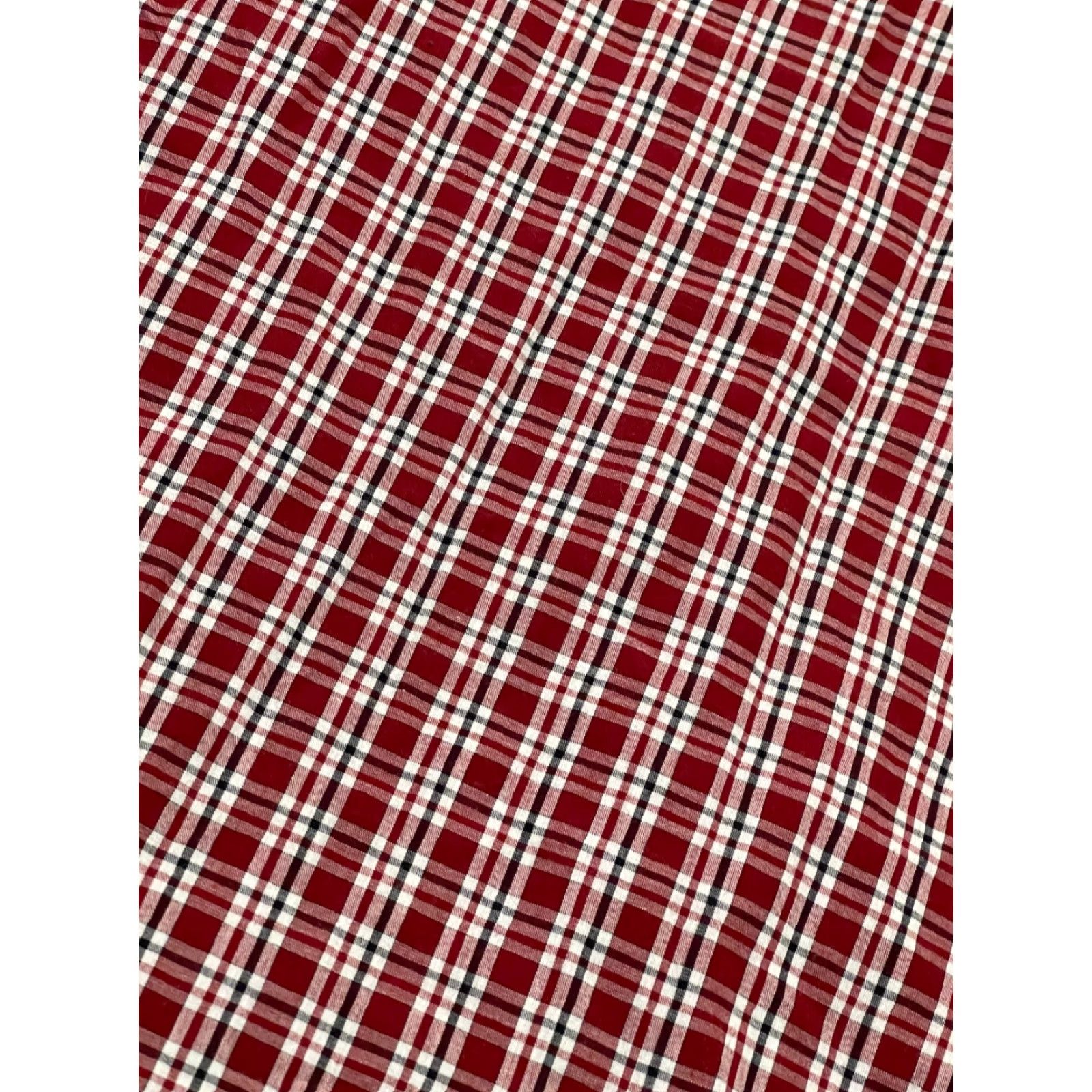Wrangler Wrangler Shirt Mens 2XL Red White Plaid Button Up Western Shirt Size US XXL / EU 58 / 5 - 6 Thumbnail