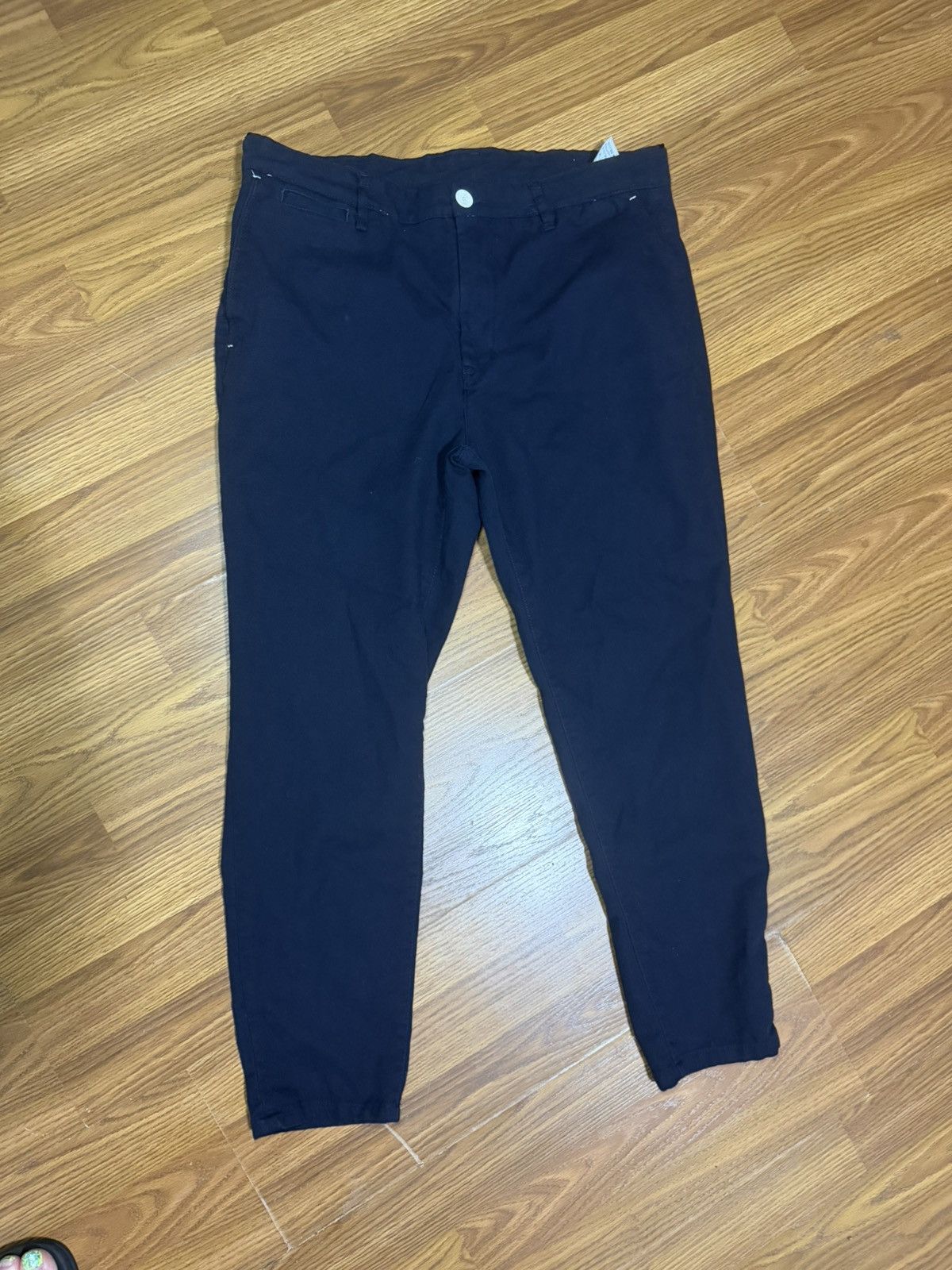 Zara Zara Men’s Navy Chino pants size 34x27 Size US 34 / EU 50 - 2 Thumbnail