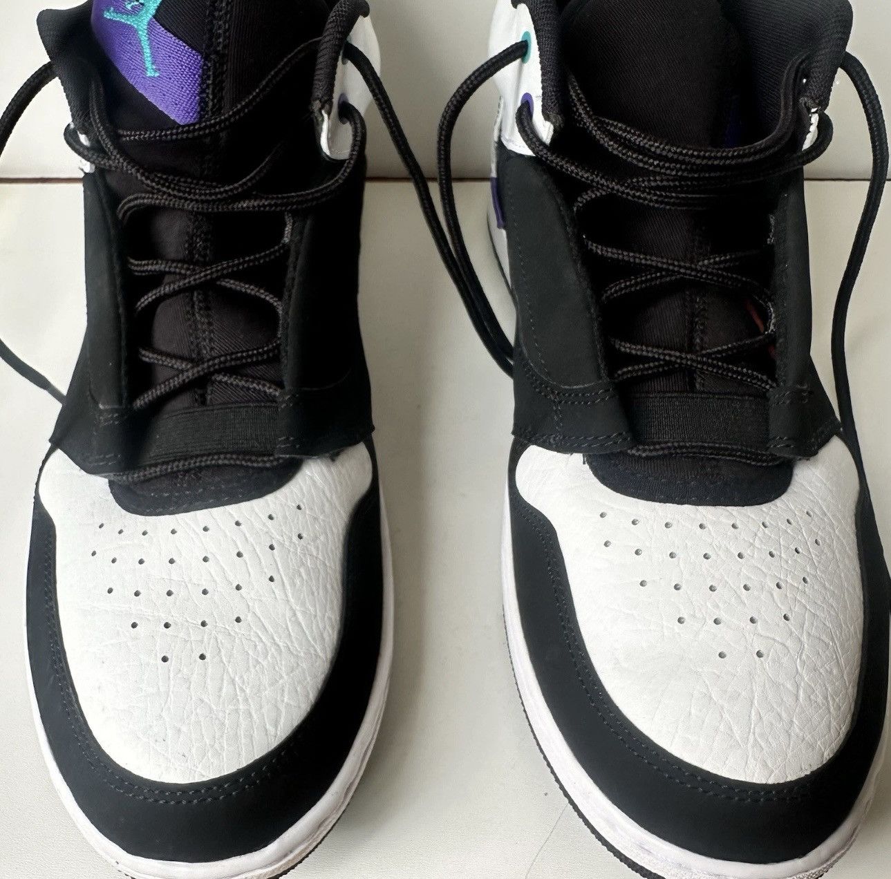 Nike Nike Men's Jordan Fadeaway Black & White Turbo Green Sz 10.5 Size US 10.5 / EU 43-44 - 2 Thumbnail