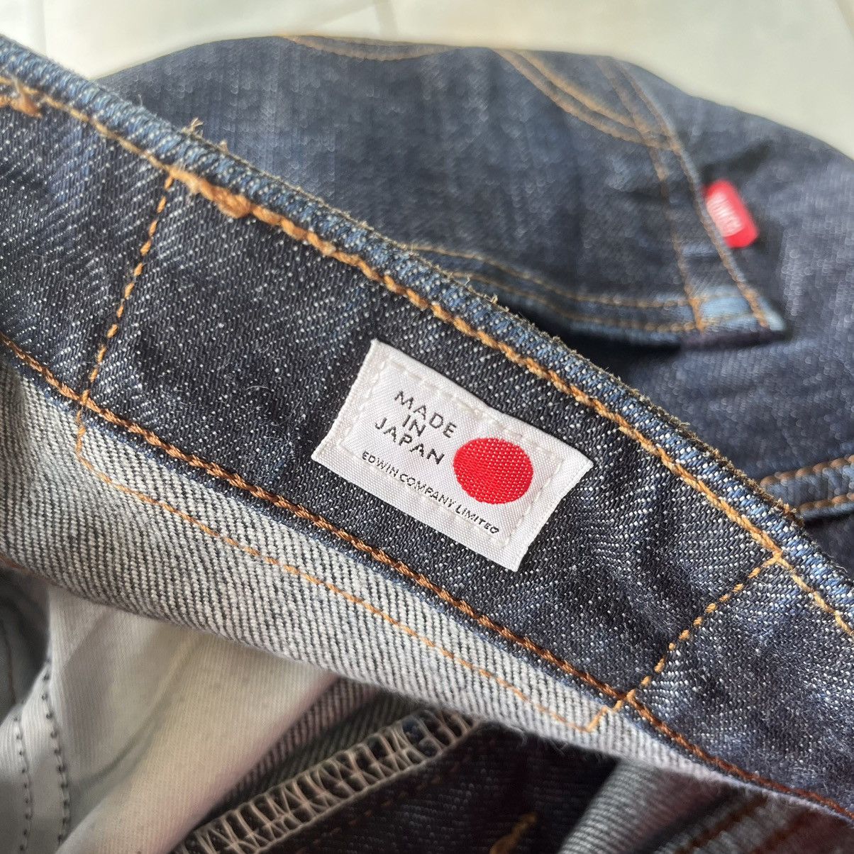 Edwin × Japanese Brand Edwin 503 Ankle Cut Pants Made In Japan Jeans Size US 34 / EU 50 - 11 Thumbnail
