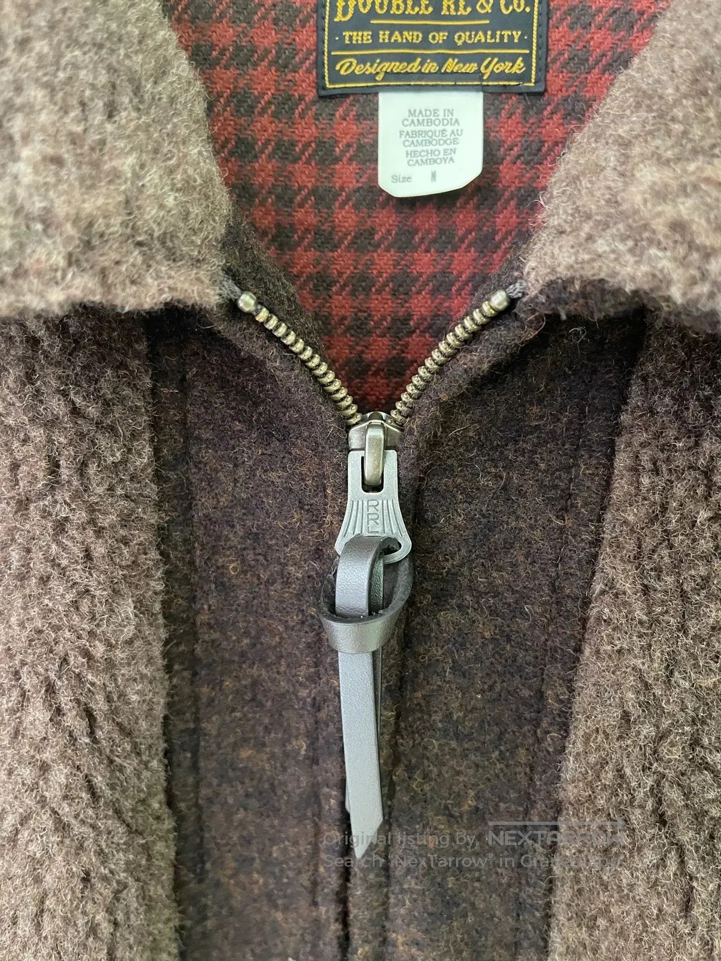 RRL Ralph Lauren DOUBLE RL Shearling Wool Blend Jacket. Size US M / EU 48-50 / 2 - 4 Thumbnail