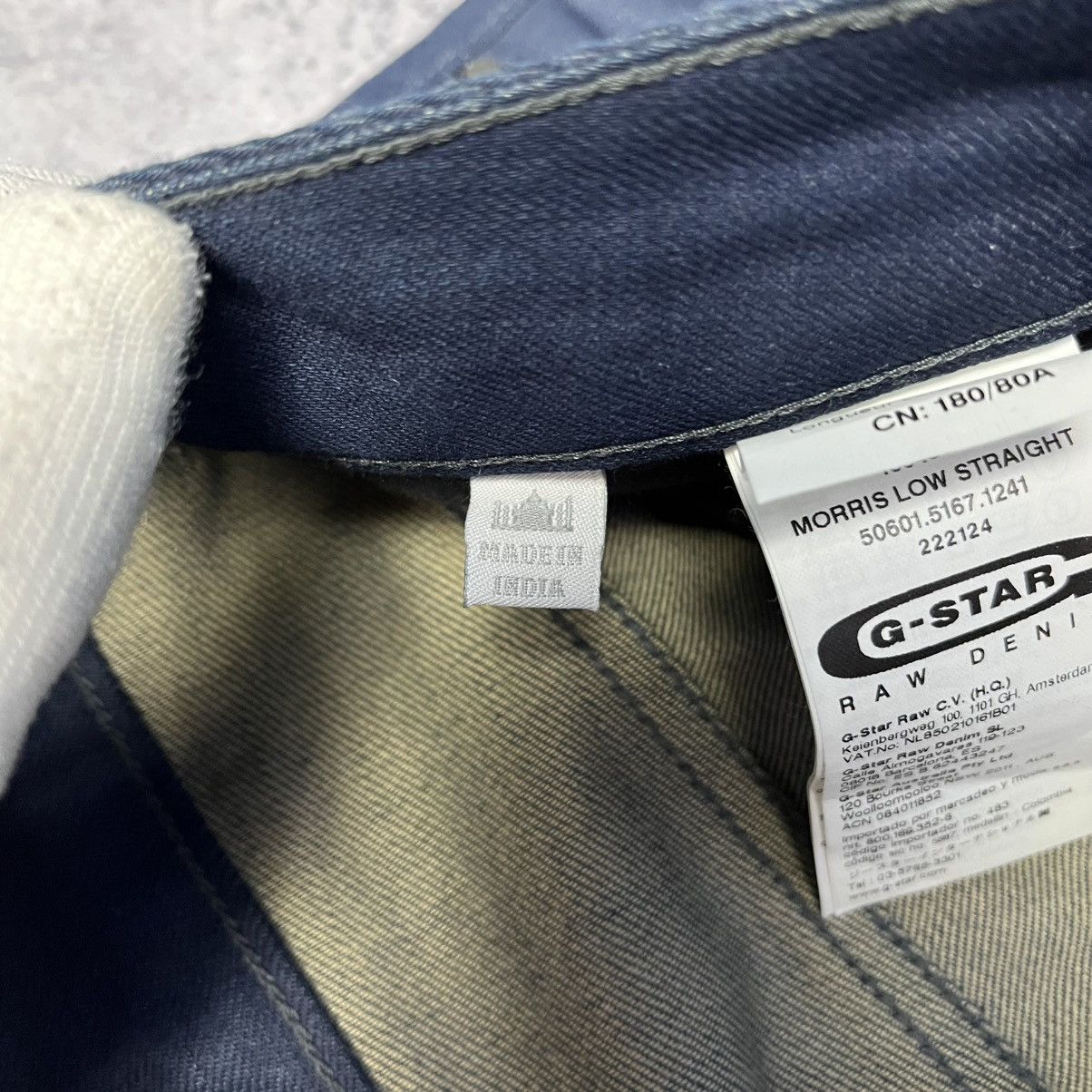 G-Star Vintage G-Star Morris Low Straight Denim Blue Jeans Y2K Size US 31 - 11 Thumbnail