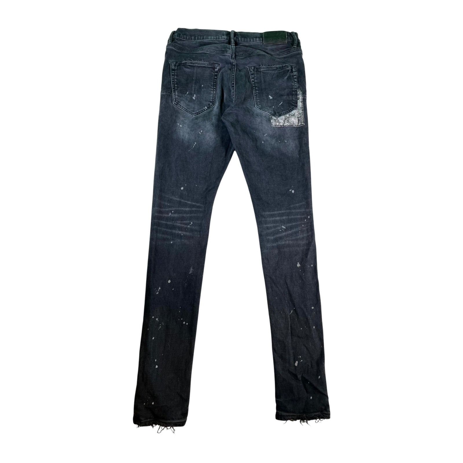 Purple Brand Purple Brand Paisley Patchwork Black Wash Jeans Size US 29 - 2 Thumbnail