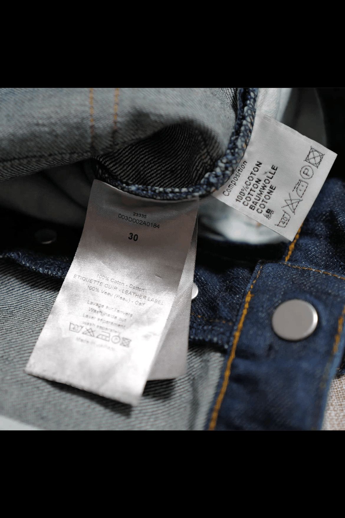 Dior Dior Homme Indigo Raw Denim Size US 30 / EU 46 - 4 Thumbnail