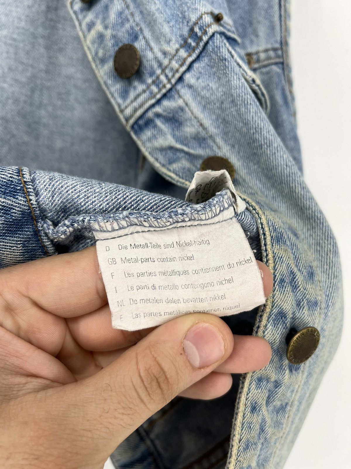 John Baner × Vintage John Baner Avant Garde Japanese Brand Denim Jacket Size US M / EU 48-50 / 2 - 16 Thumbnail