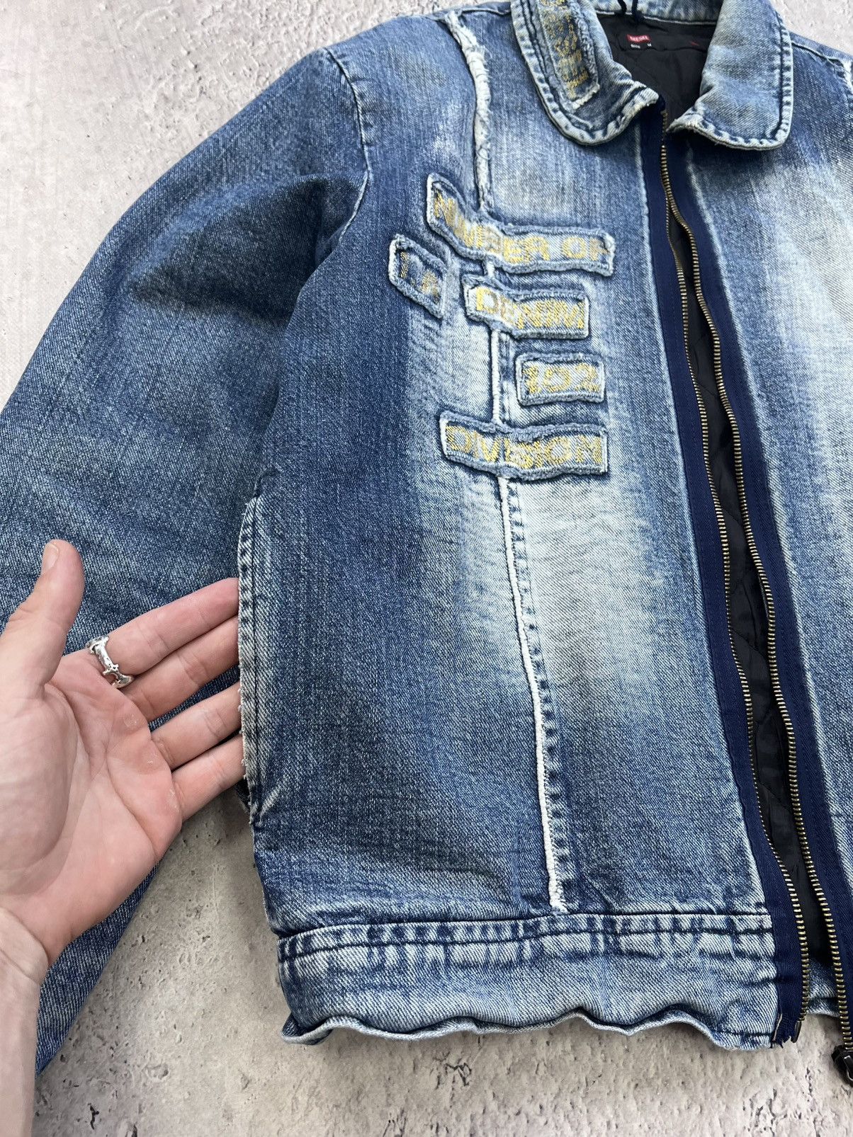 Diesel diesel bomber jacket vintage style old money denim racer Size US M / EU 48-50 / 2 - 8 Thumbnail