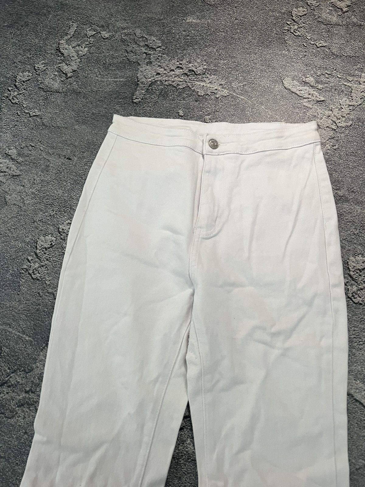 Japanese Brand Distressed White Glamour Flare Jean / Hysteric Glamour Style Size US 28 / EU 44 - 7 Thumbnail