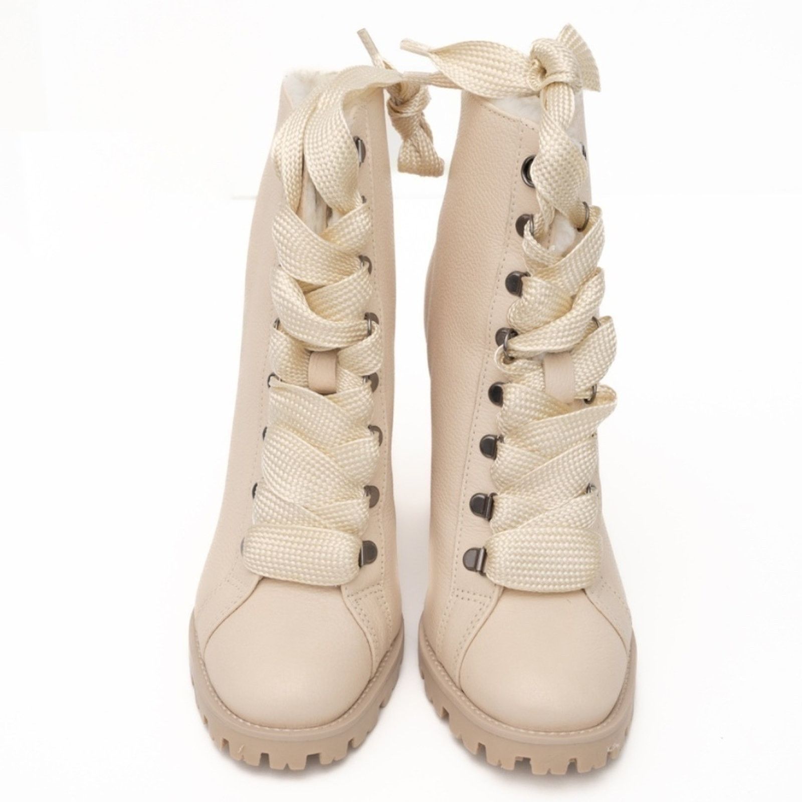 SCHUTZ Schutz. Zara Lace Up Winter Boots. Size US 7 / IT 37 - 15 Thumbnail
