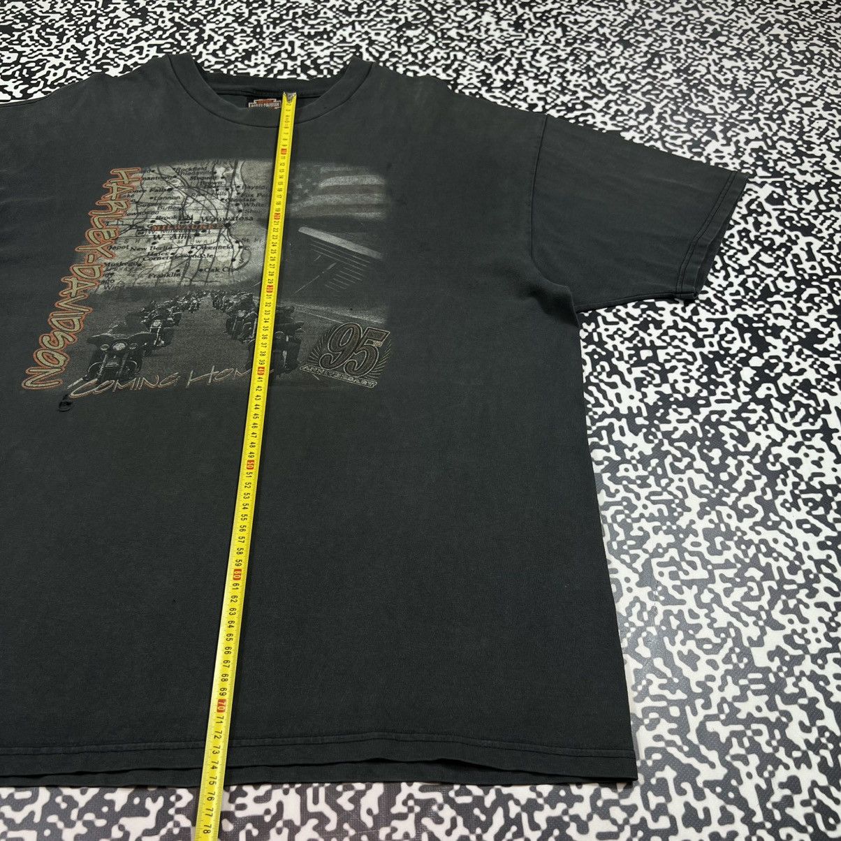 Harley Davidson Vintage 00s Harley Davidson Milwaukee Faded Boxy T-shirt Size US XXL / EU 58 / 5 - 15 Thumbnail