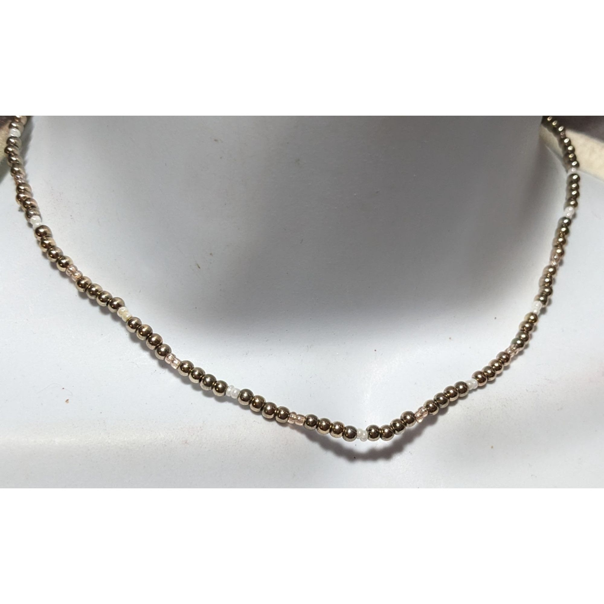 Other Simple Minimalist Metallic Glass Seed Bead Necklace Size ONE SIZE - 6 Thumbnail
