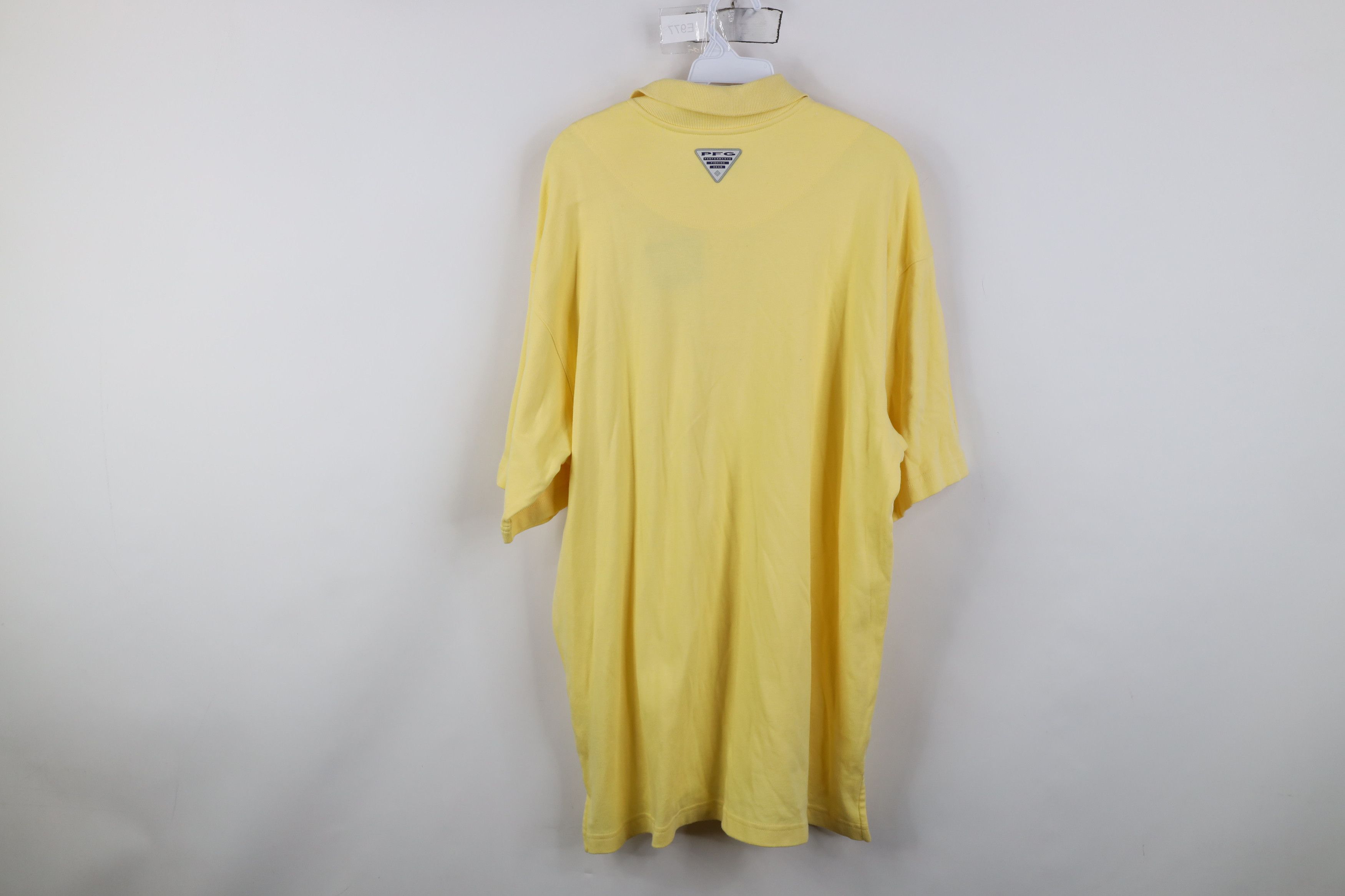 Columbia New Columbia PFG Knit Collared Fishing Polo Shirt Yellow Size US L / EU 52-54 / 3 - 13 Thumbnail
