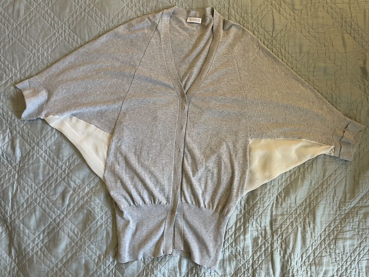 Brunello Cucinelli Dolman Stingray Cardigan Size XL / US 12-14 / IT 48-50 - 1 Thumbnail