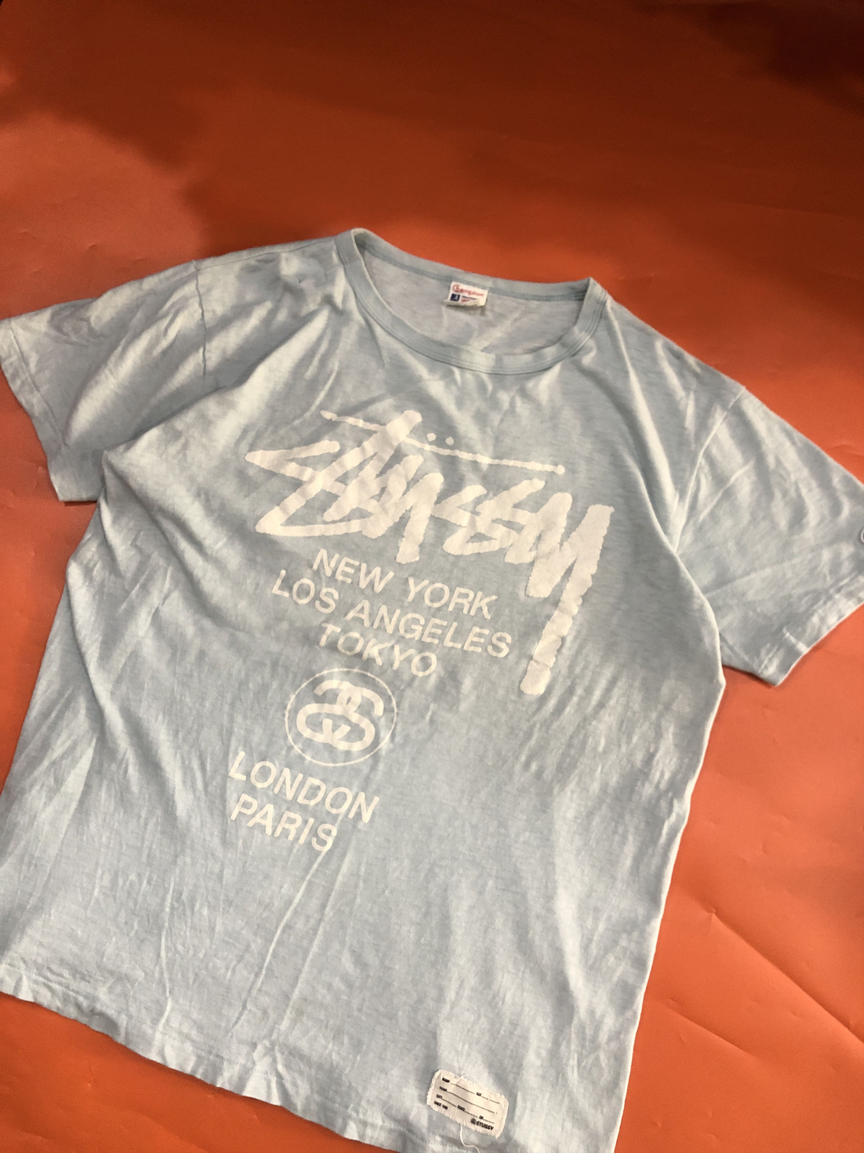 Champion Tshirts Champion x stussy 00s Size US L / EU 52-54 / 3 - 2 Thumbnail