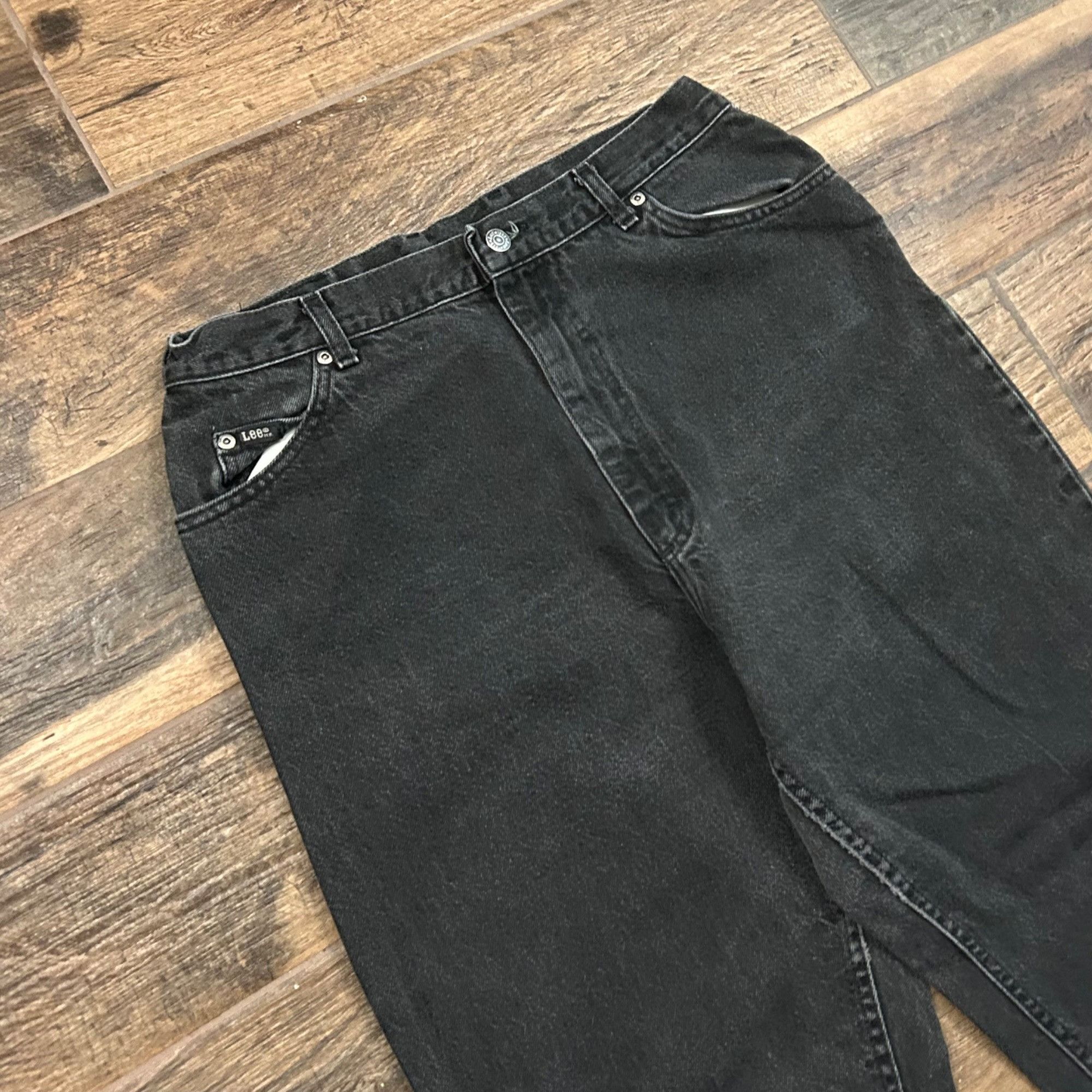 Lee × Vintage Vintage Lee denim black pants Size 30" / US 8 / IT 44 - 3 Thumbnail