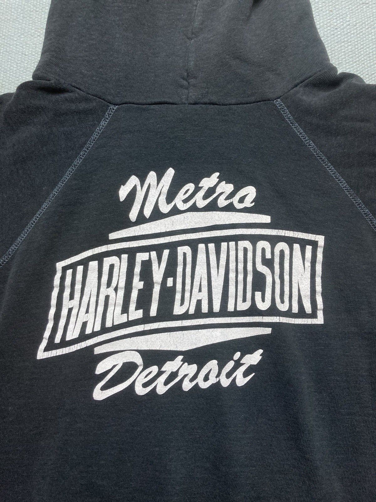 Vintage 70s Harley Davidson hoodie V twin Detroit sportswear medium Size US M / EU 48-50 / 2 - 8 Thumbnail