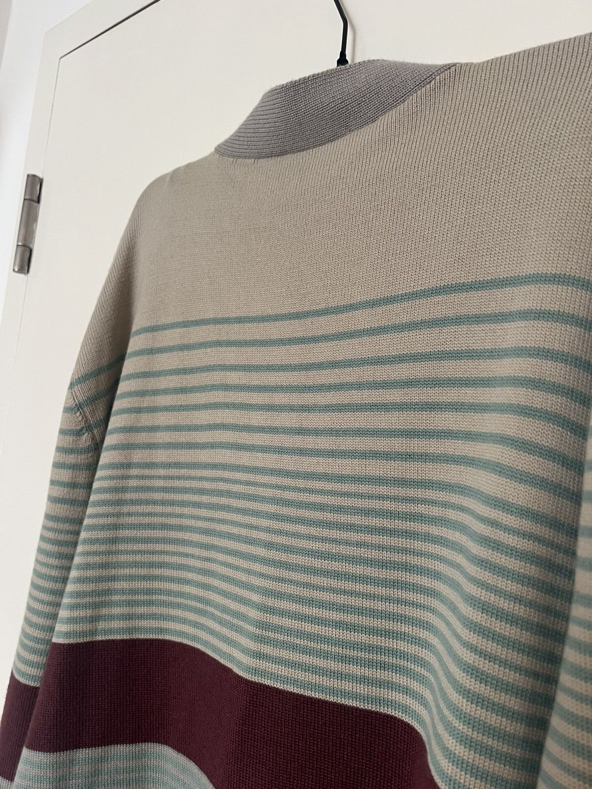 Missoni MISSONI Wool Striped Cardigan Multicolour Gray Large Jumper Size US L / EU 52-54 / 3 - 5 Thumbnail