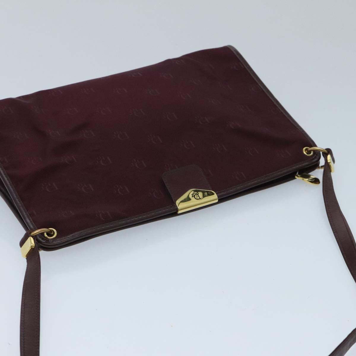 Dior DIOR Shoulder Bag Nylon Leather Wine Red Gold Size ONE SIZE - 6 Thumbnail