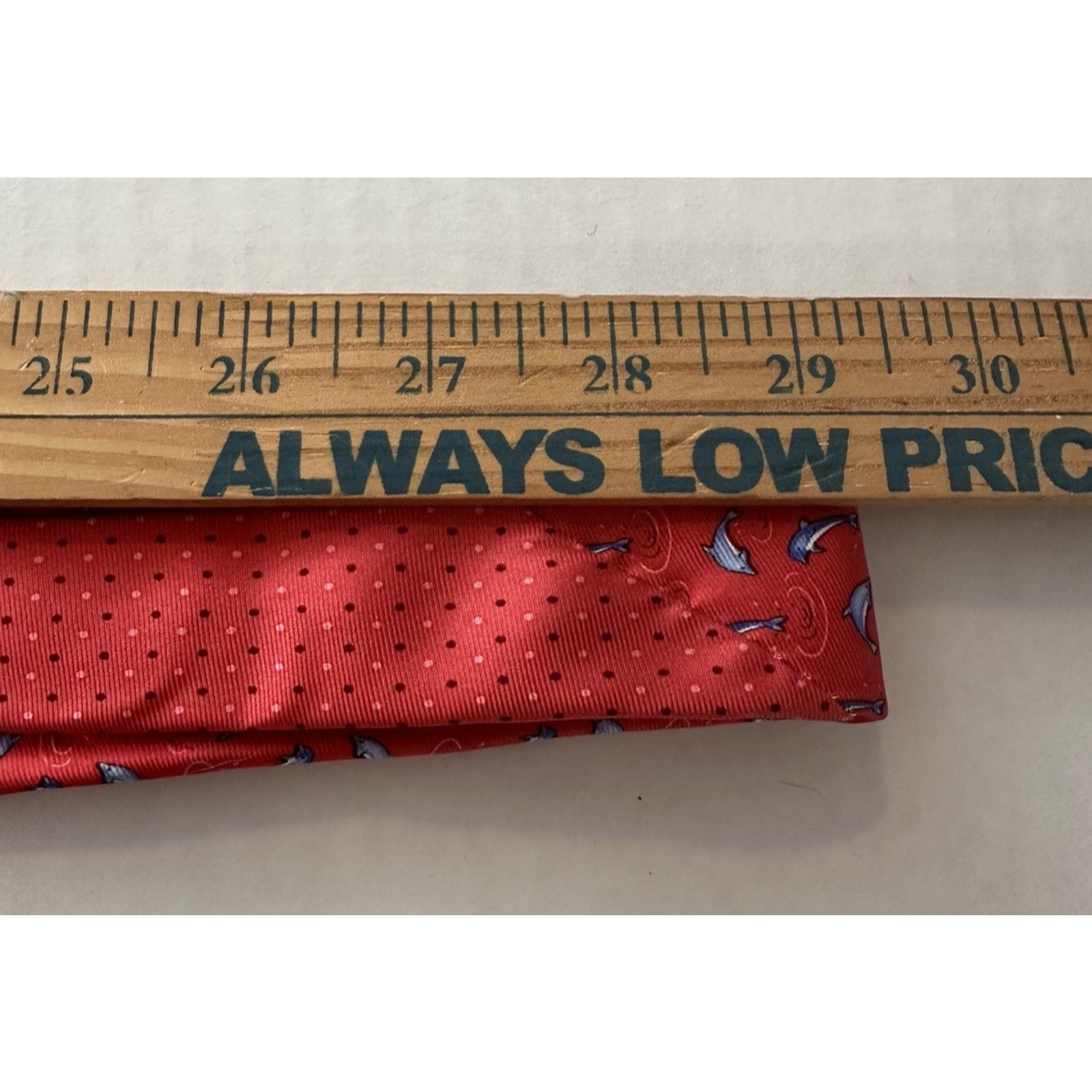 Tommy Hilfiger Tommy Hilfiger Tie Silk Red w/Blue Dolphin Gorpcore Preppy Size ONE SIZE - 11 Thumbnail