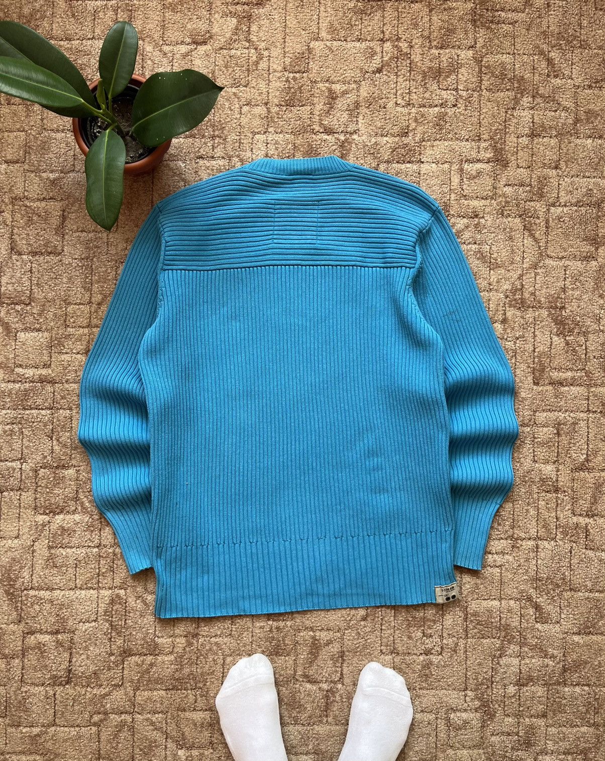 G-Star Vintage G-Star Raw Big Logo Blue Sweater Knit Heavy Cotton Size US XL / EU 56 / 4 - 7 Thumbnail