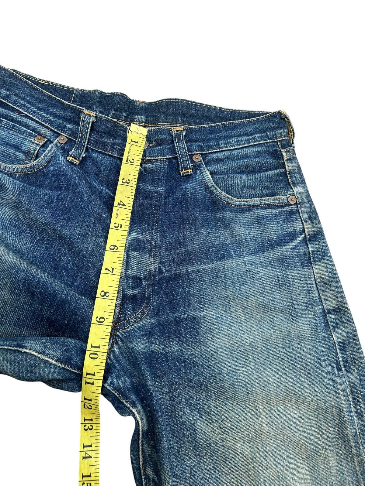Kapital Vintage Levis 501XX big E Selvedge Distressed Repair Denim Size US 29 - 19 Thumbnail