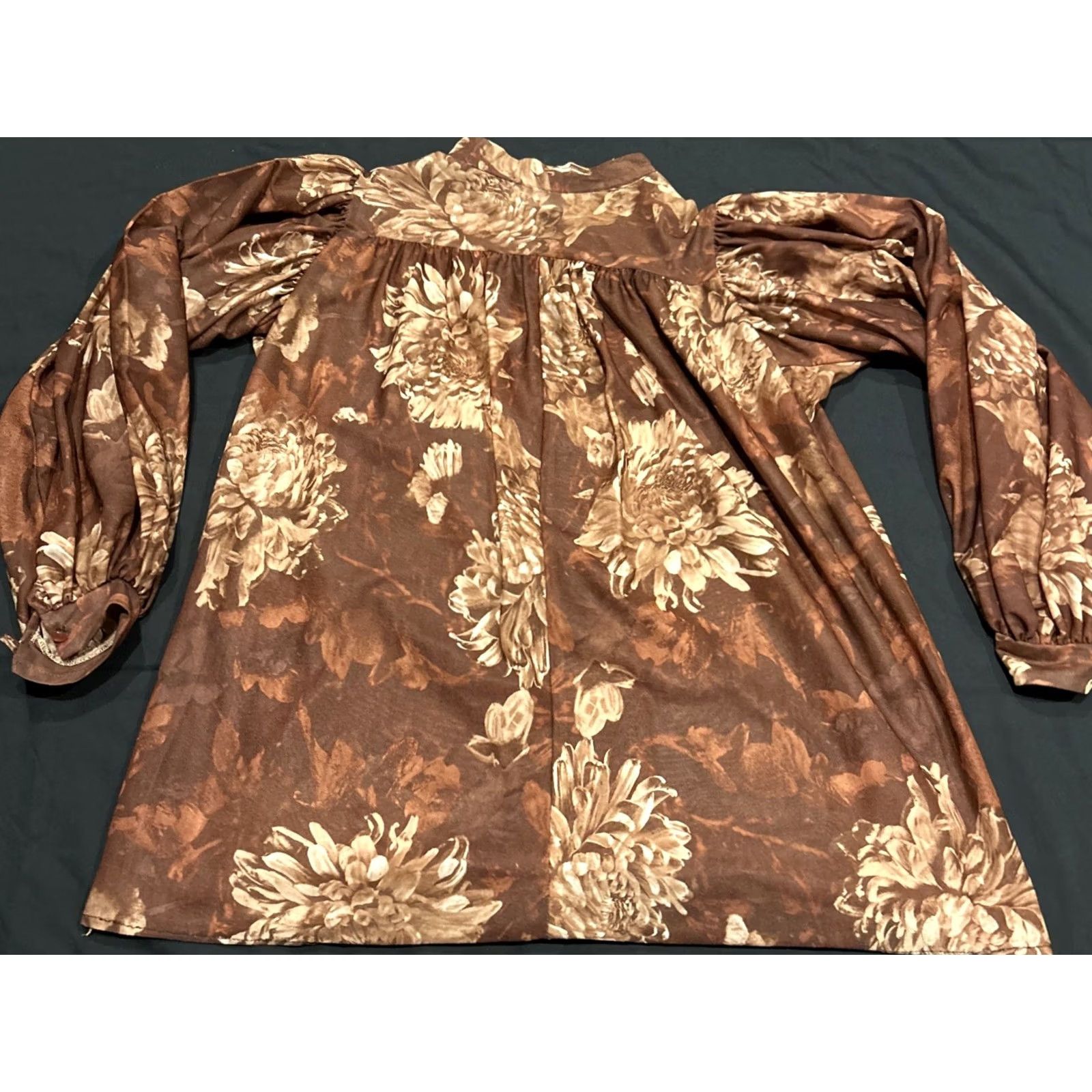 Vintage Peppermill of California Womens Vintage Semi Sheer Peasant Top, Blouse A24 Size M / US 6-8 / IT 42-44 - 4 Thumbnail