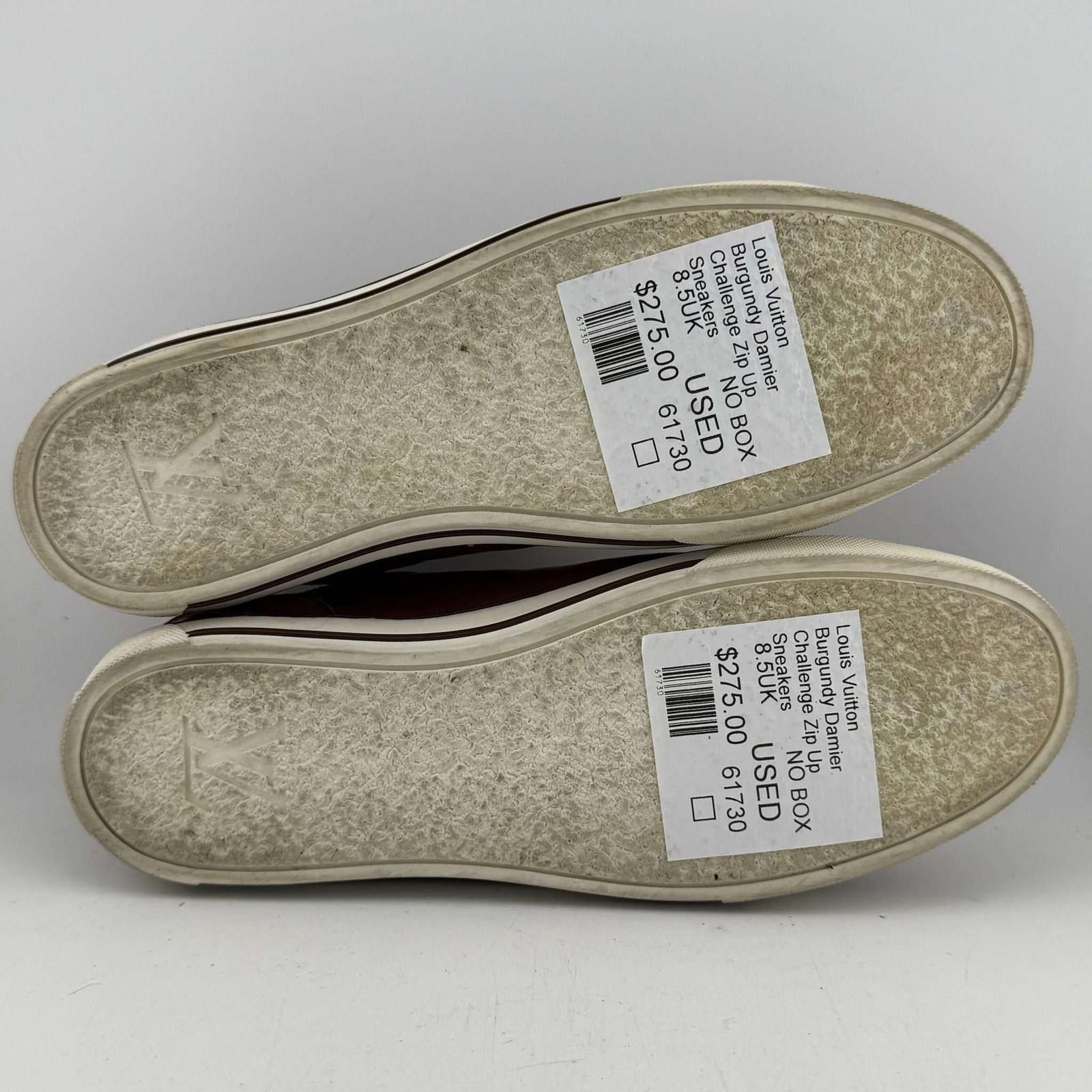 Louis Vuitton Louis Vuitton Burgundy Damier ZipUp Shoes 8.5UK Used No Box Size US 9 / EU 42 - 6 Thumbnail