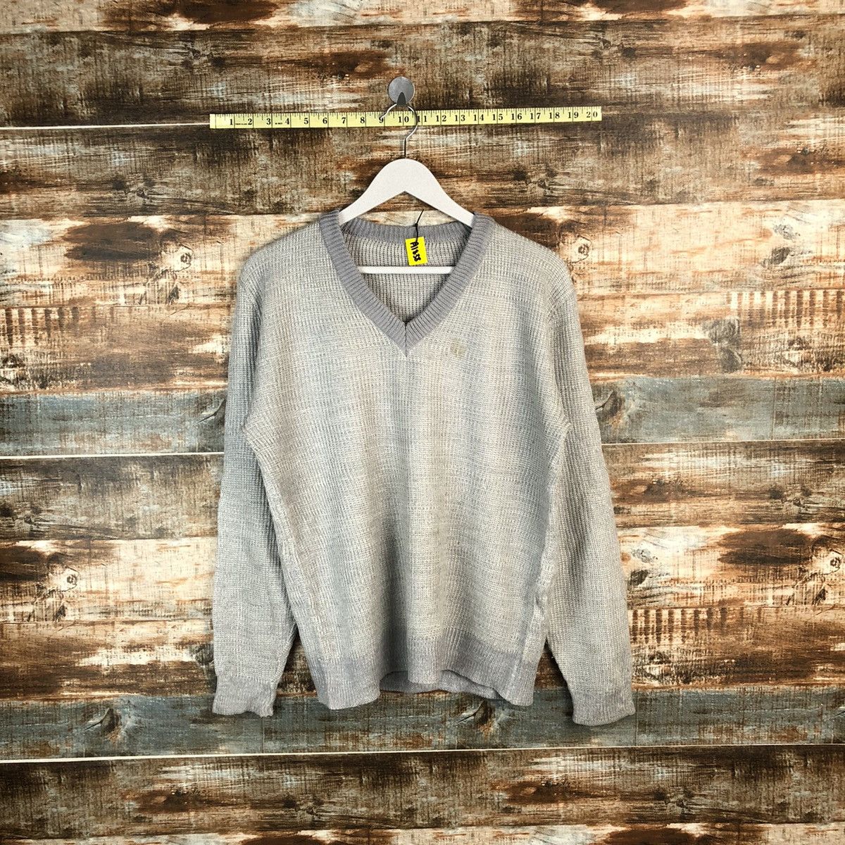 Vintage Japanese Brand Grey plain vintage Knitwear #A1838 Size M / US 6-8 / IT 42-44 - 1 Thumbnail
