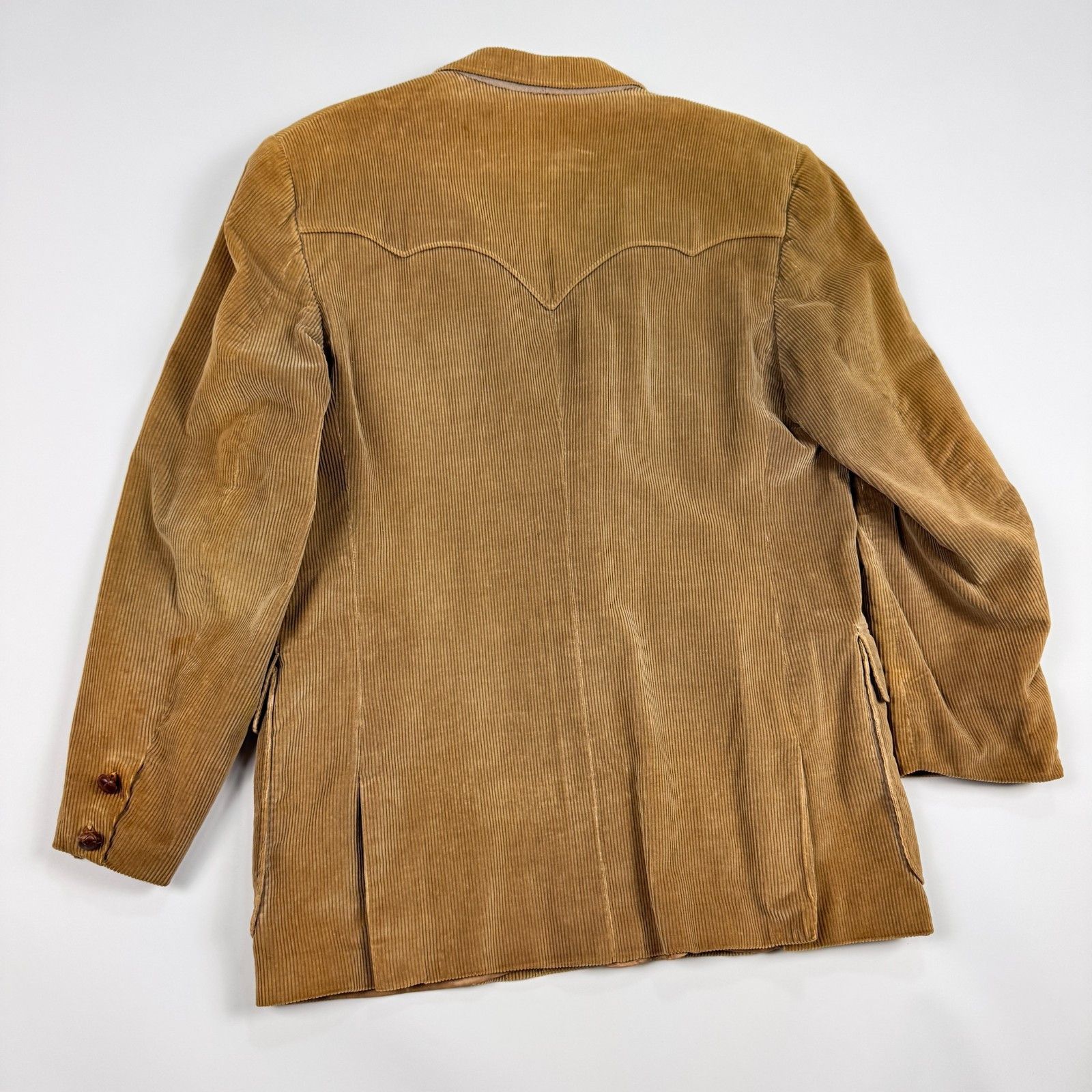Vintage Stelzig's Houston Western Corduroy Blazer 42R Brown 1962 Size US XL / EU 56 / 4 - 10 Thumbnail