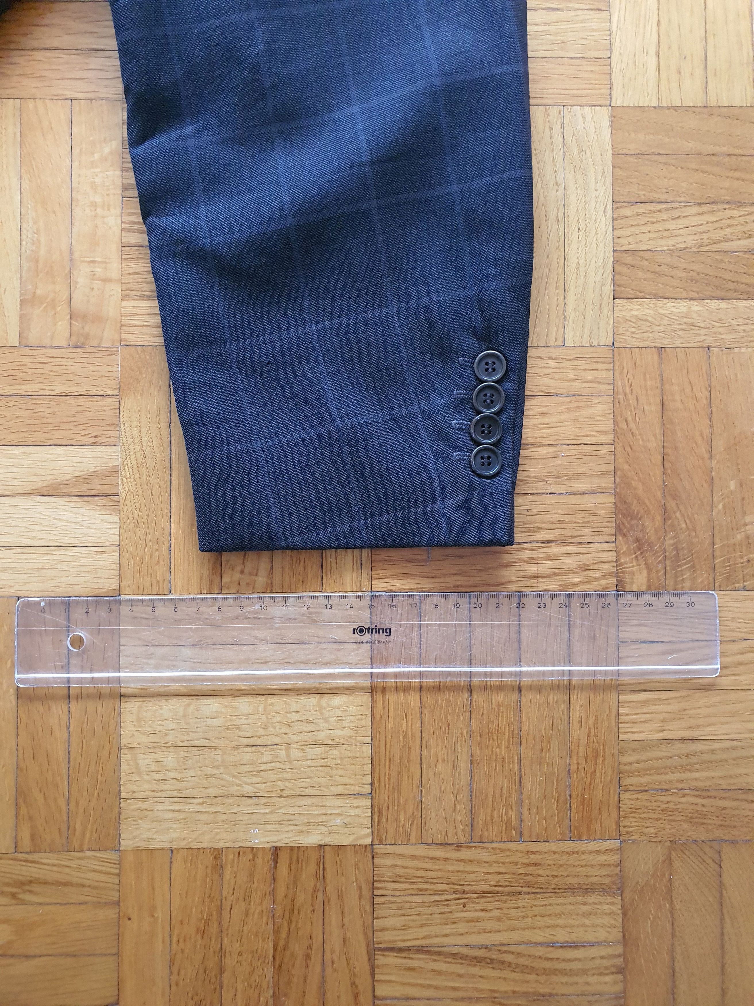 Balmain Vintage Blazer Sports Coat Jacket - Windowpane Size 46R - 8 Thumbnail