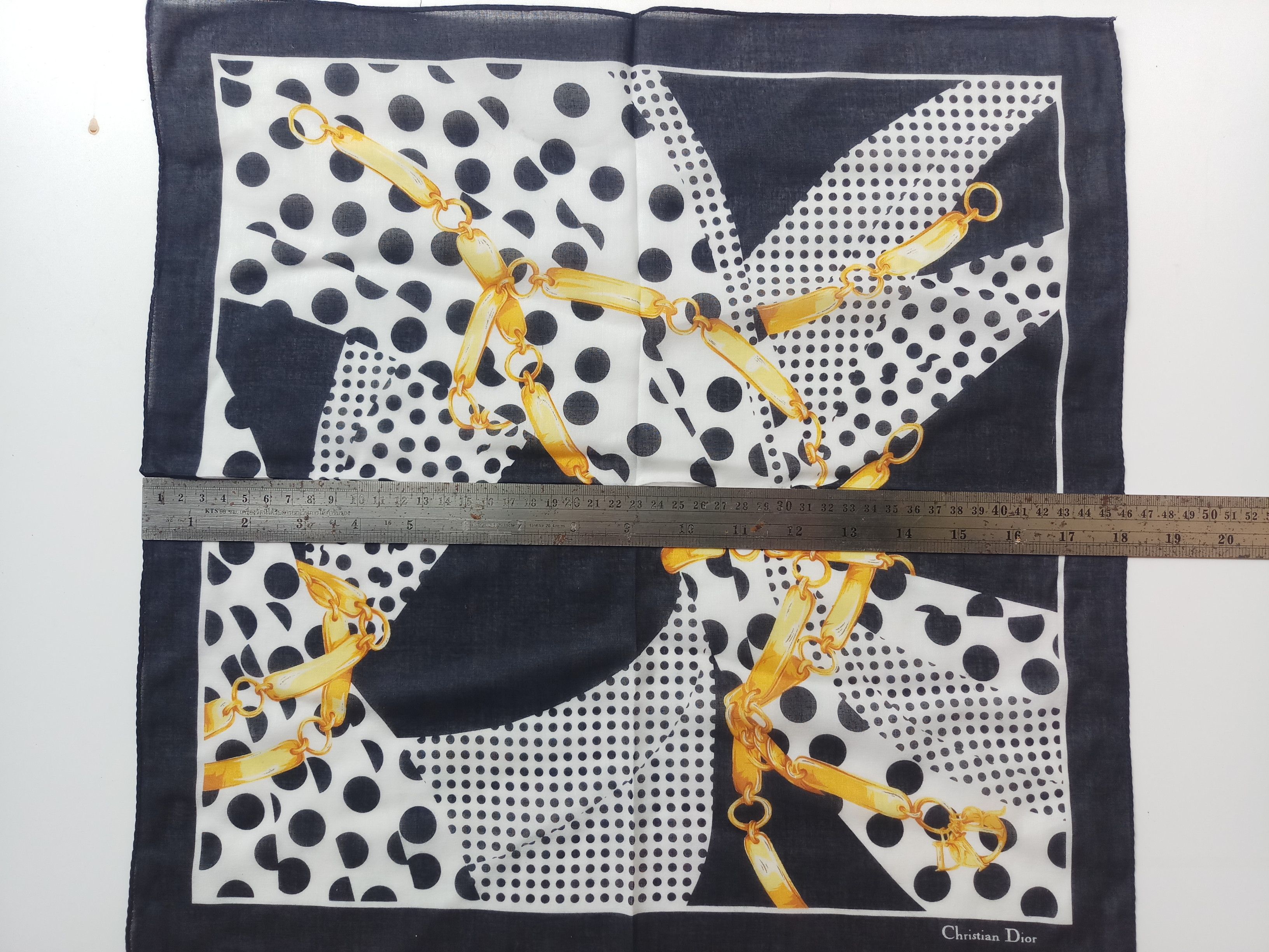 Christian Dior Monsieur VTG Christian Dior handkerchief Bandana Size ONE SIZE - 4 Thumbnail