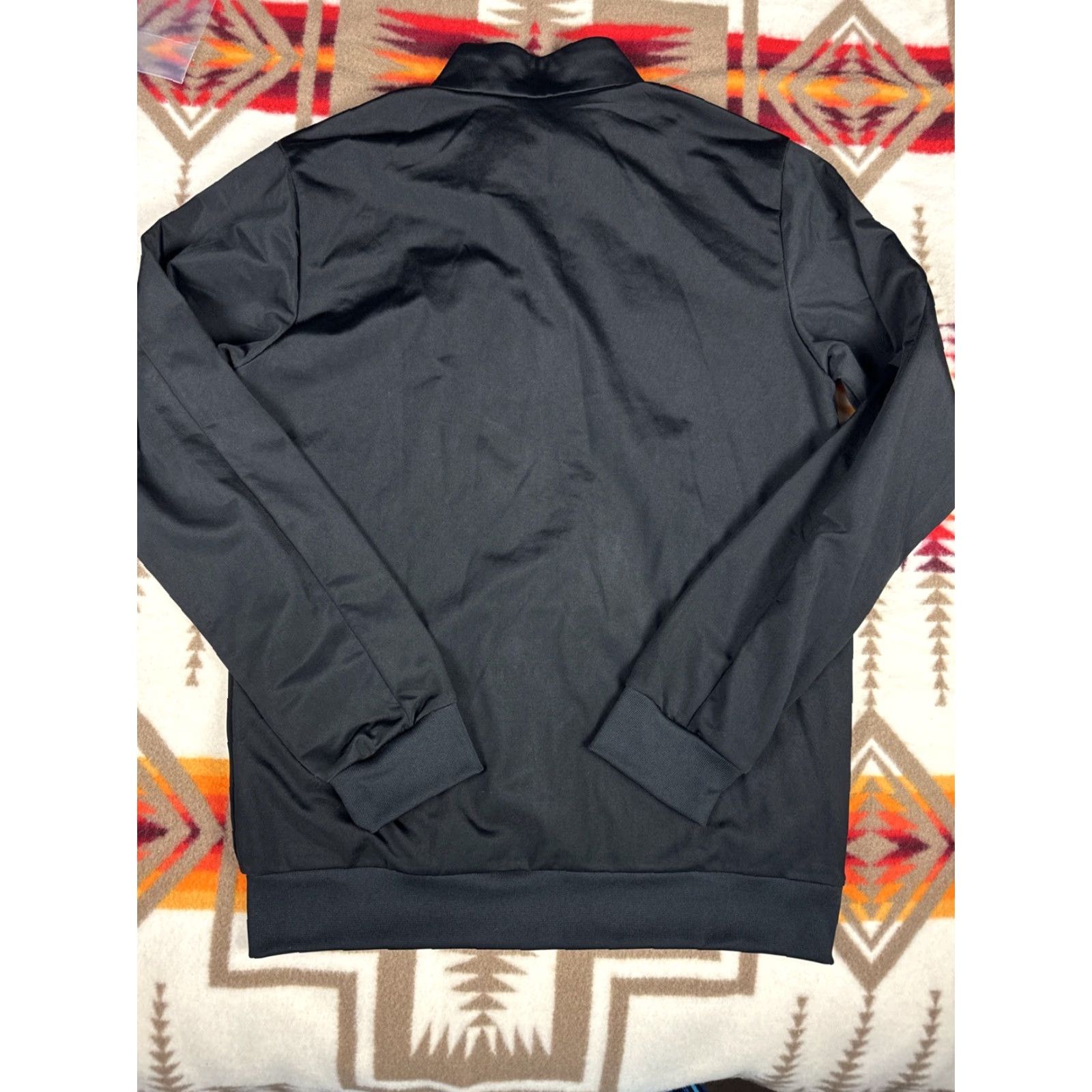Adidas Adidas Track Jacket Black Mens M Full Zip Bomber Jacket Size US M / EU 48-50 / 2 - 6 Thumbnail