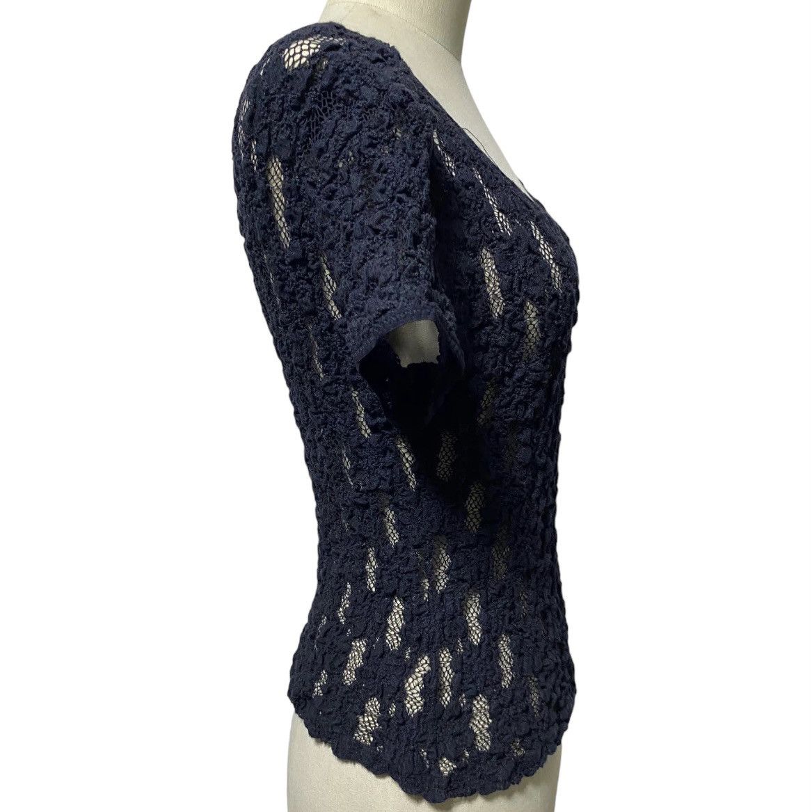 Issey Miyake Fall05 Cauliflower Net Blouse Size M / US 6-8 / IT 42-44 - 3 Thumbnail