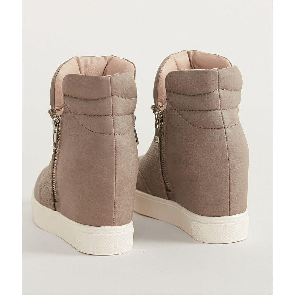 Steve Madden Steve Madden Perforated Side-Zip Wedge Heel Shoe Leather 7.5 Size US 7.5 / IT 37.5 - 3 Thumbnail