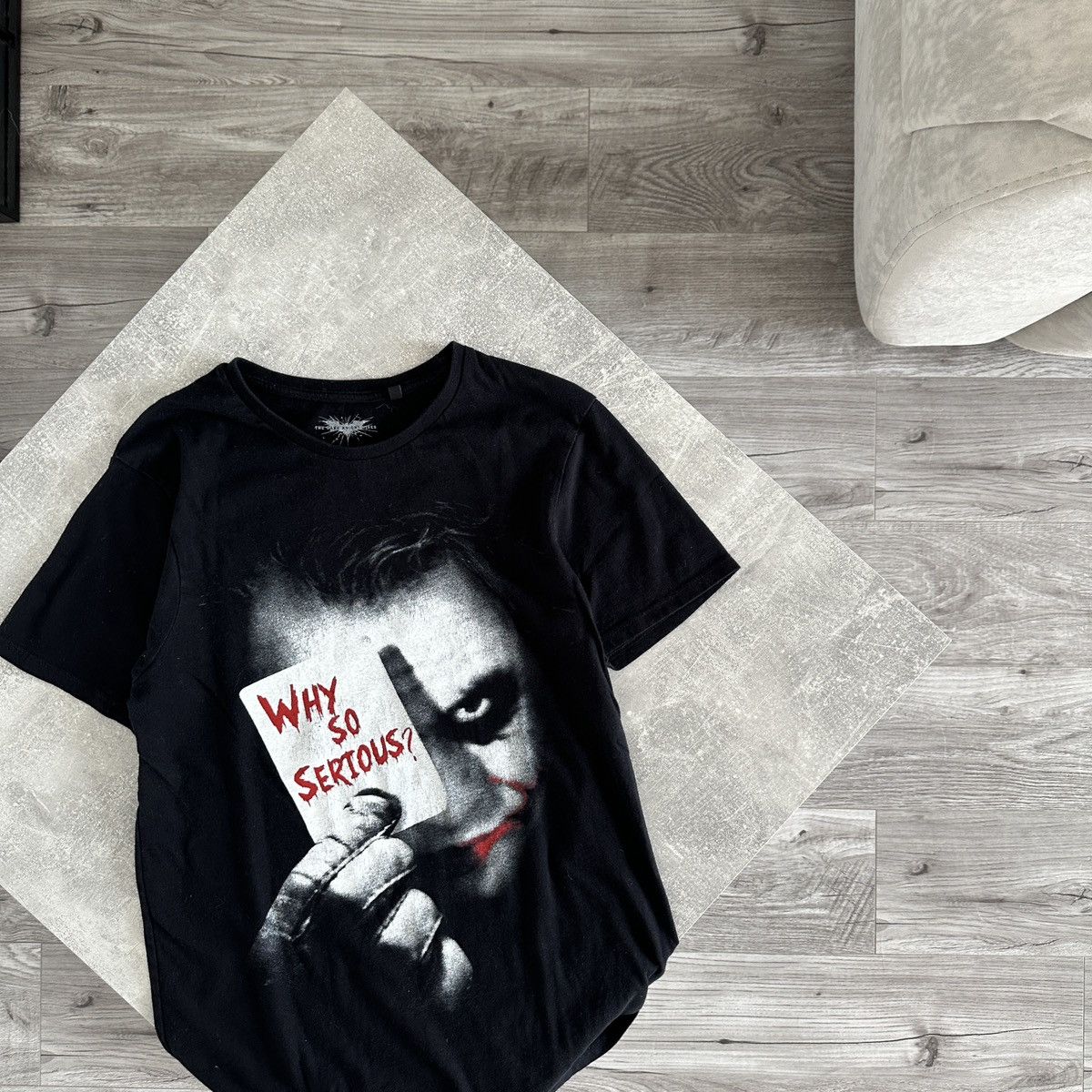 DC Comics Vintage 00s Joker Why So Serious Dark Knight rises y2k tee Size US S / EU 44-46 / 1 - 2 Thumbnail
