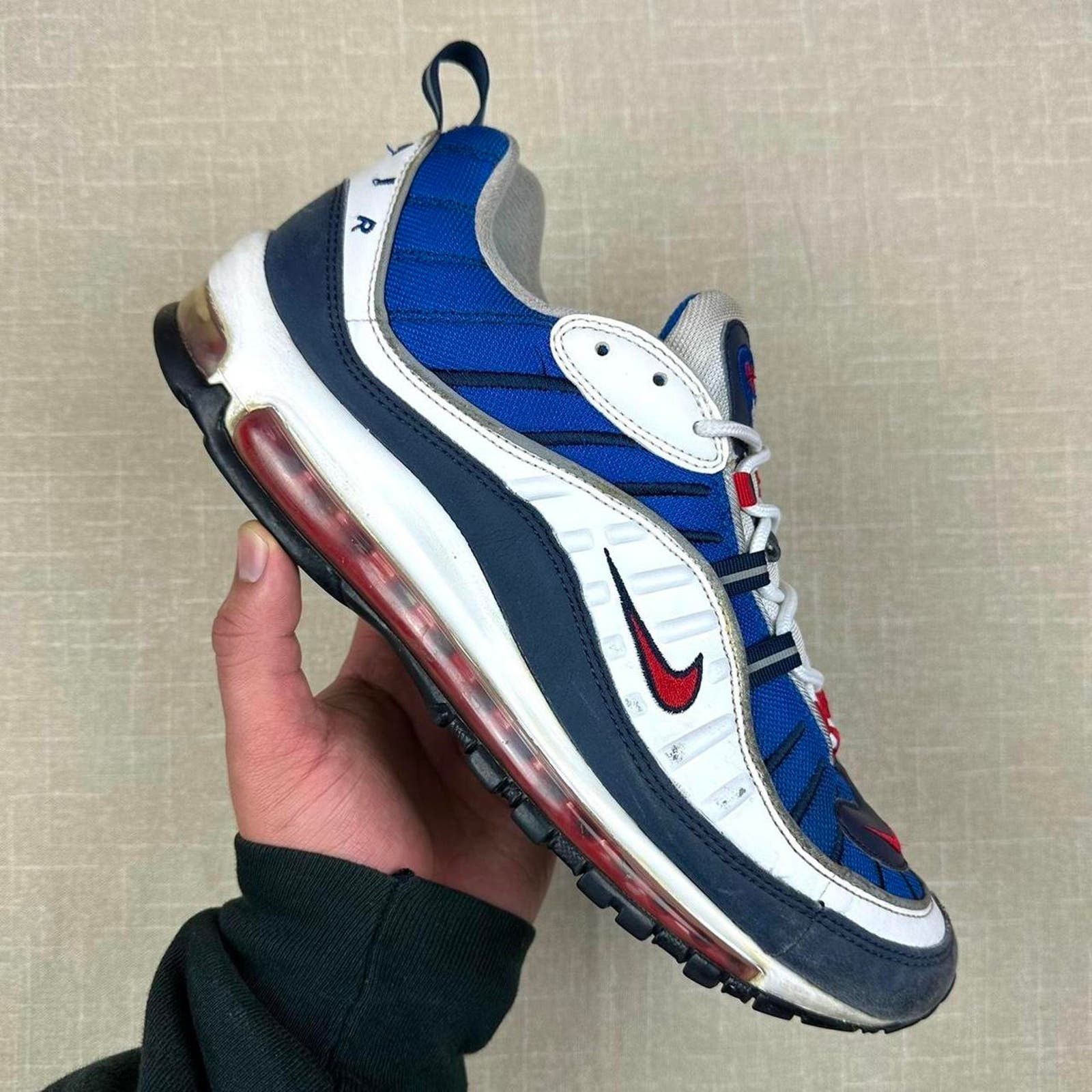 image of 2018 Nike Air Max 98 "gundam" Shoes in Blue, Men's (Size 11.5)