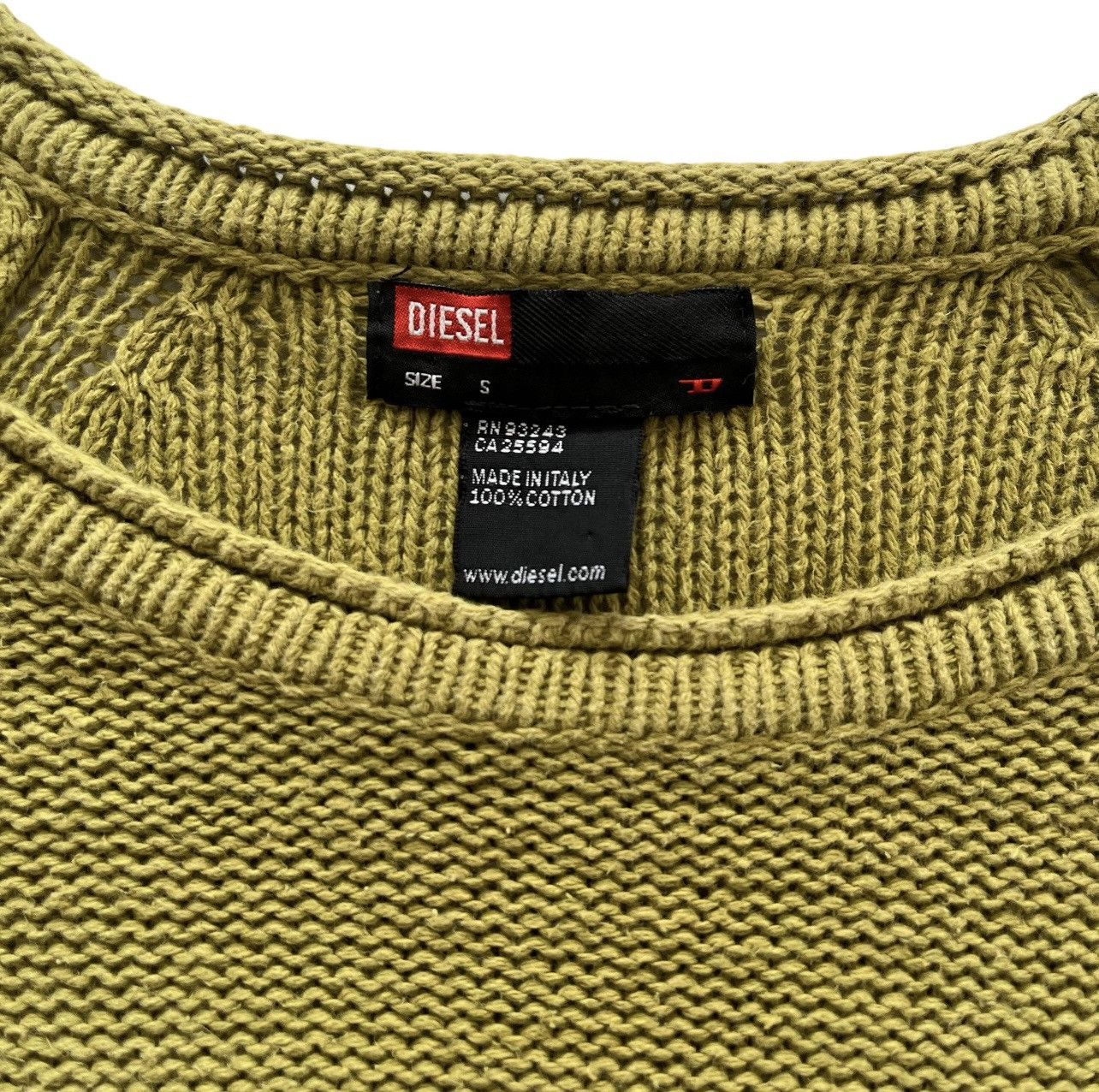 Diesel Olive green knitted diesel knitted sweater Size US M / EU 48-50 / 2 - 6 Thumbnail