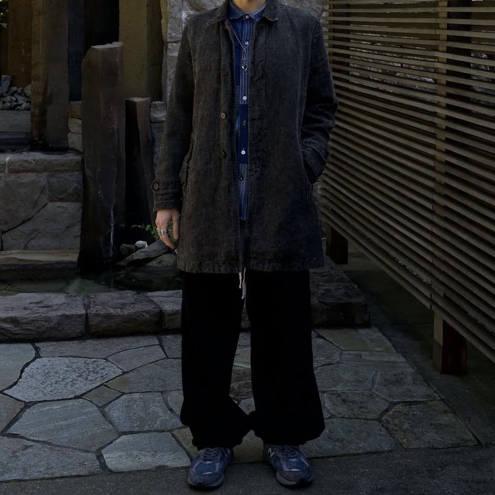 C.P. Company AW06 Tinto Terra Linen Herringbone Mac Coat mud earth dye Size US S / EU 44-46 / 1 - 12 Thumbnail