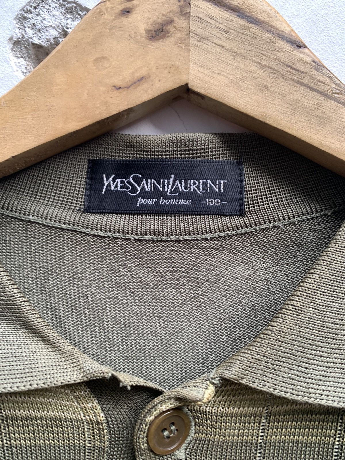 Yves Saint Laurent Vintage yves saint laurent pour homme knit polo shirt Size US L / EU 52-54 / 3 - 6 Thumbnail