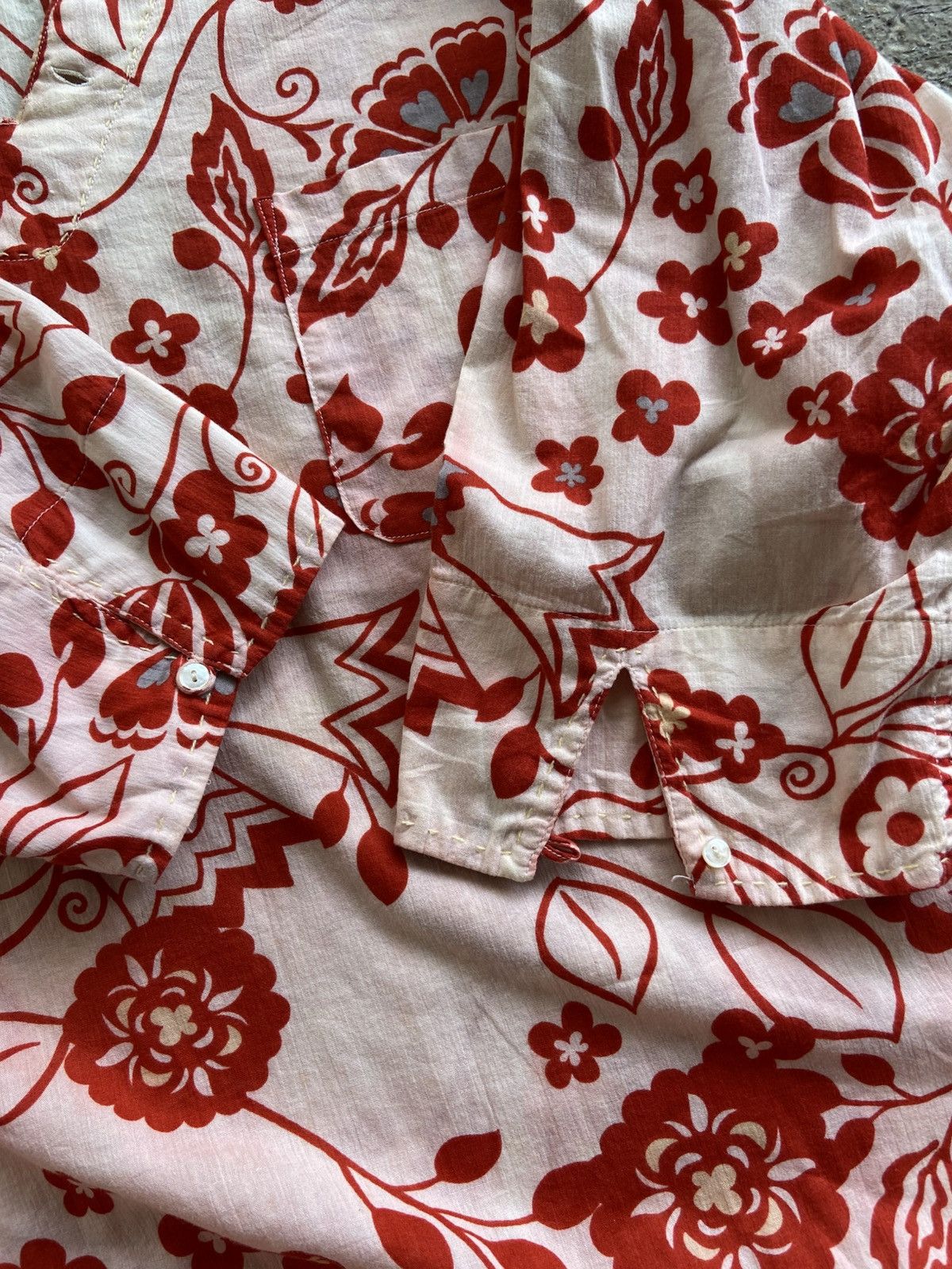 PPFM 2000s PPFM - Hawaii Style Floral Patter Half Button Shirt Size US L / EU 52-54 / 3 - 8 Thumbnail
